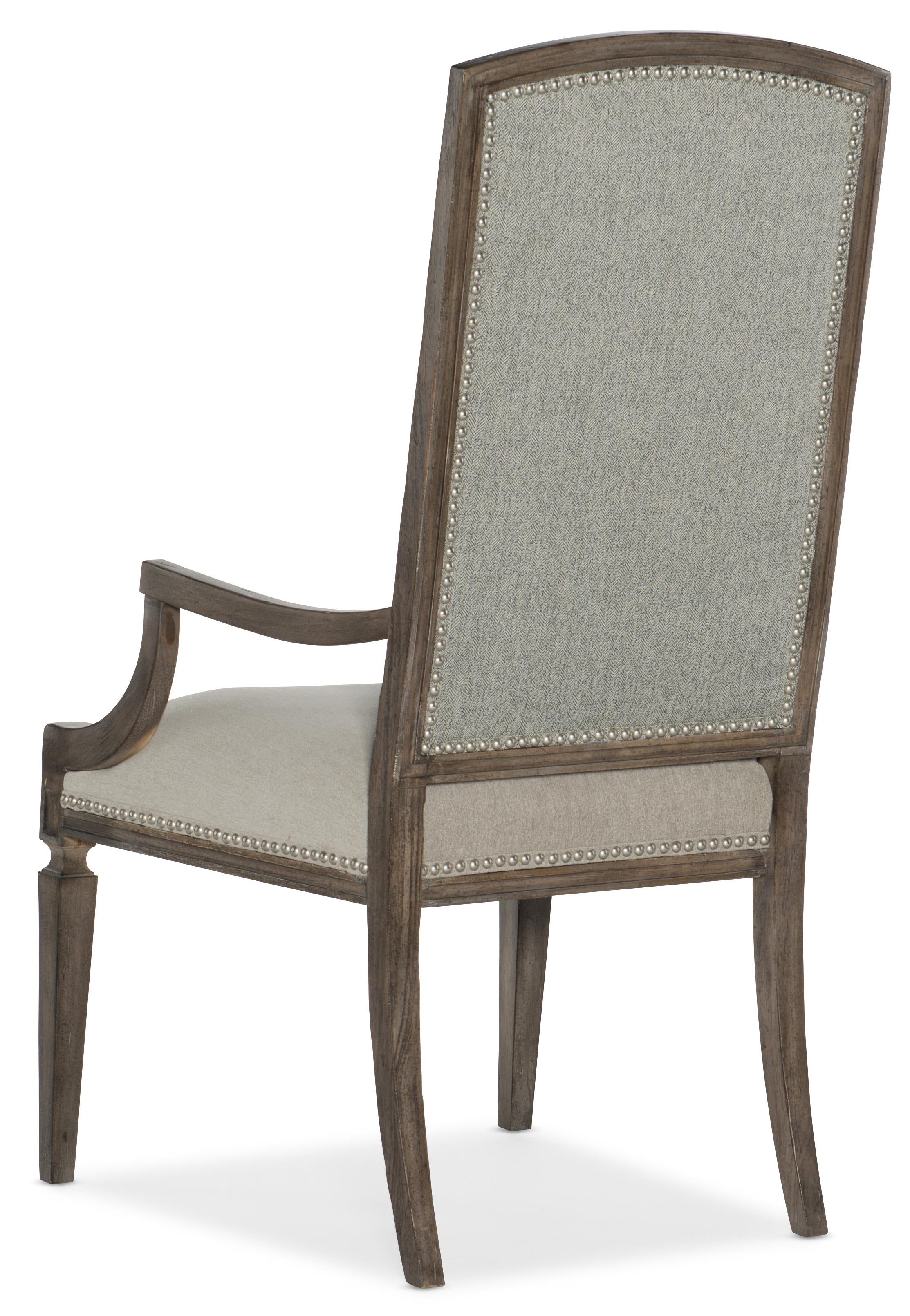 Woodlands Arched Upholstered Arm Chair - 2 per carton/price ea - Luxury Home Furniture (MI)