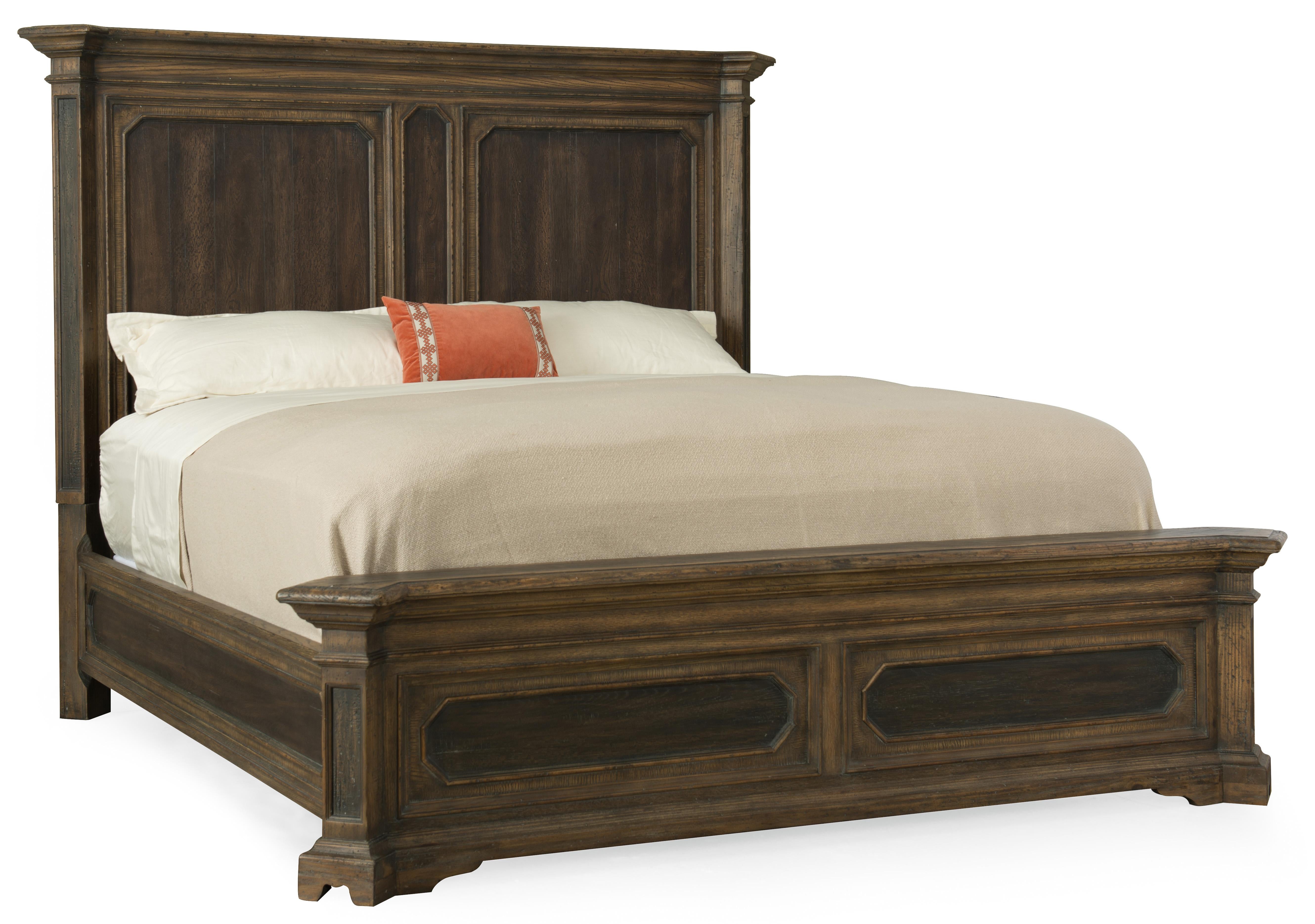 Woodcreek Queen Mansion Bed - Luxury Home Furniture (MI)