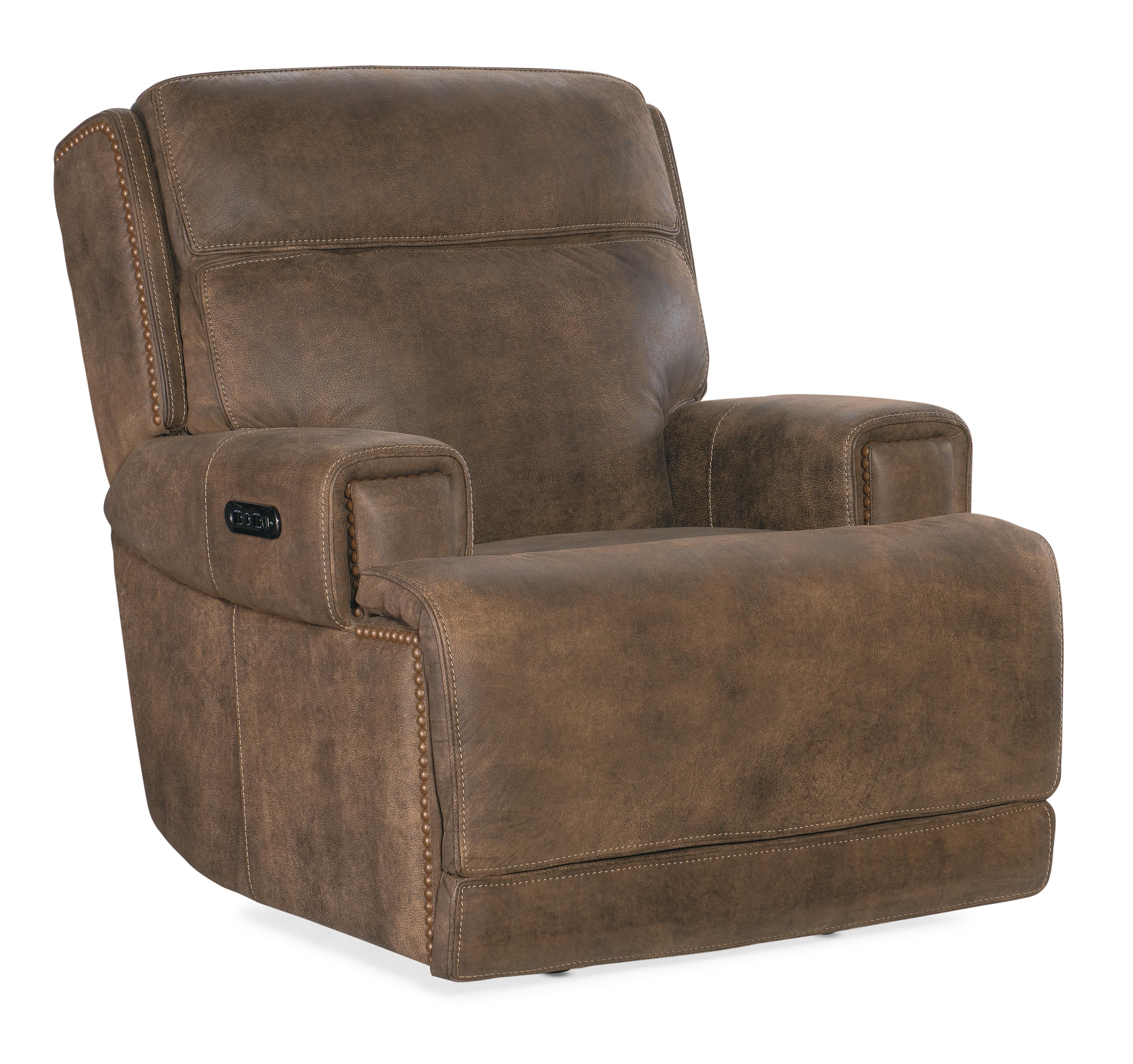 Wheeler Power Recliner with Power Headrest - Luxury Home Furniture (MI)