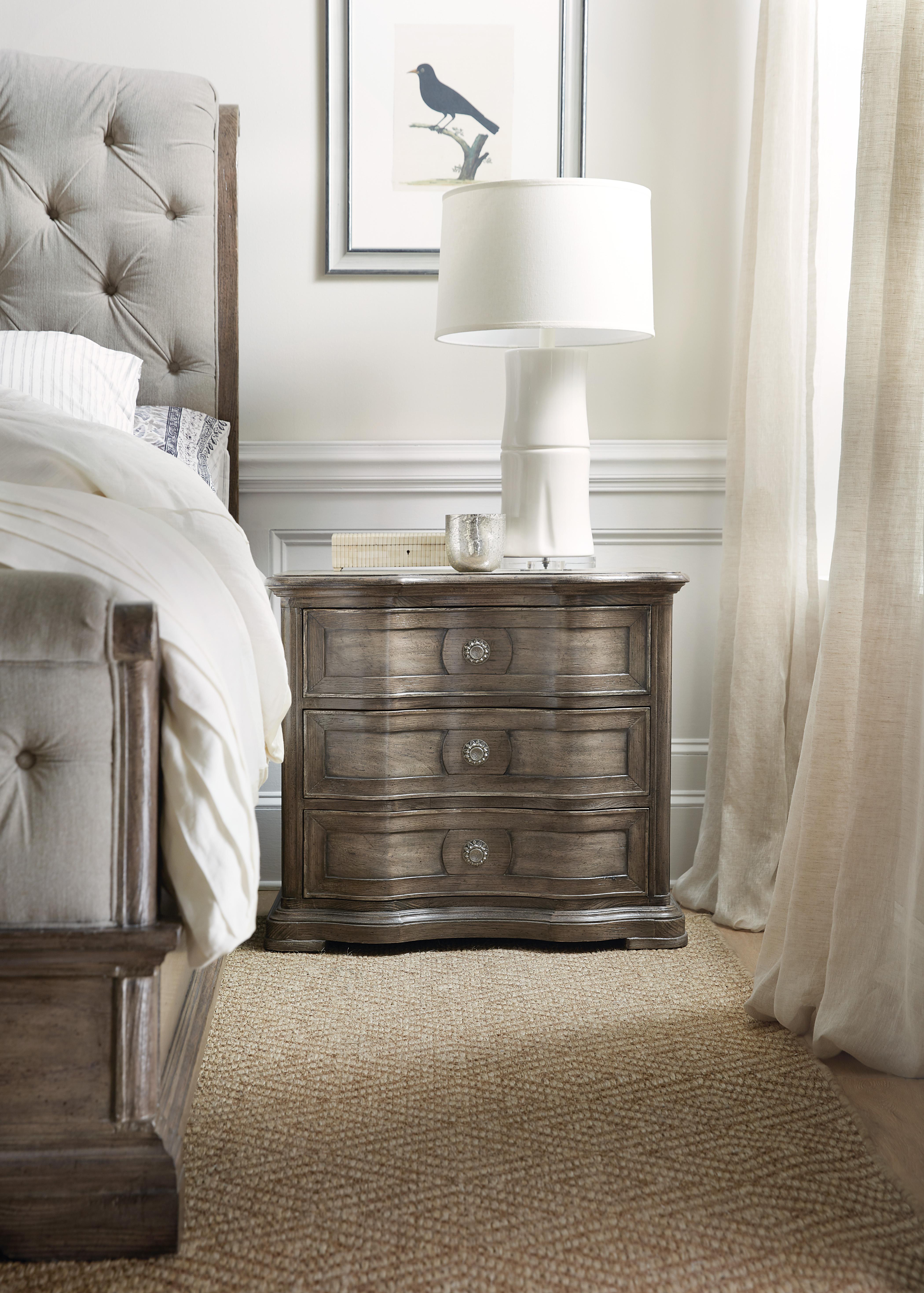 Woodlands Three-Drawer Nightstand - Luxury Home Furniture (MI)
