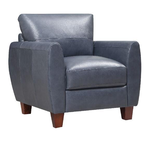 Leather Italia Georgetown-Traverse Chair in Blue - Luxury Home Furniture (MI)