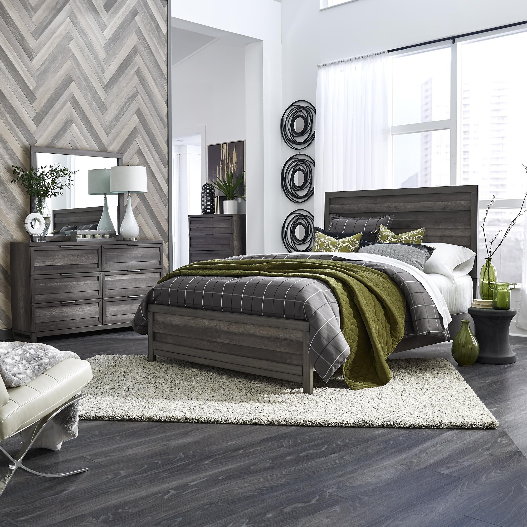 Tanners Creek Queen Panel Bed, Dresser & Mirror, Chest