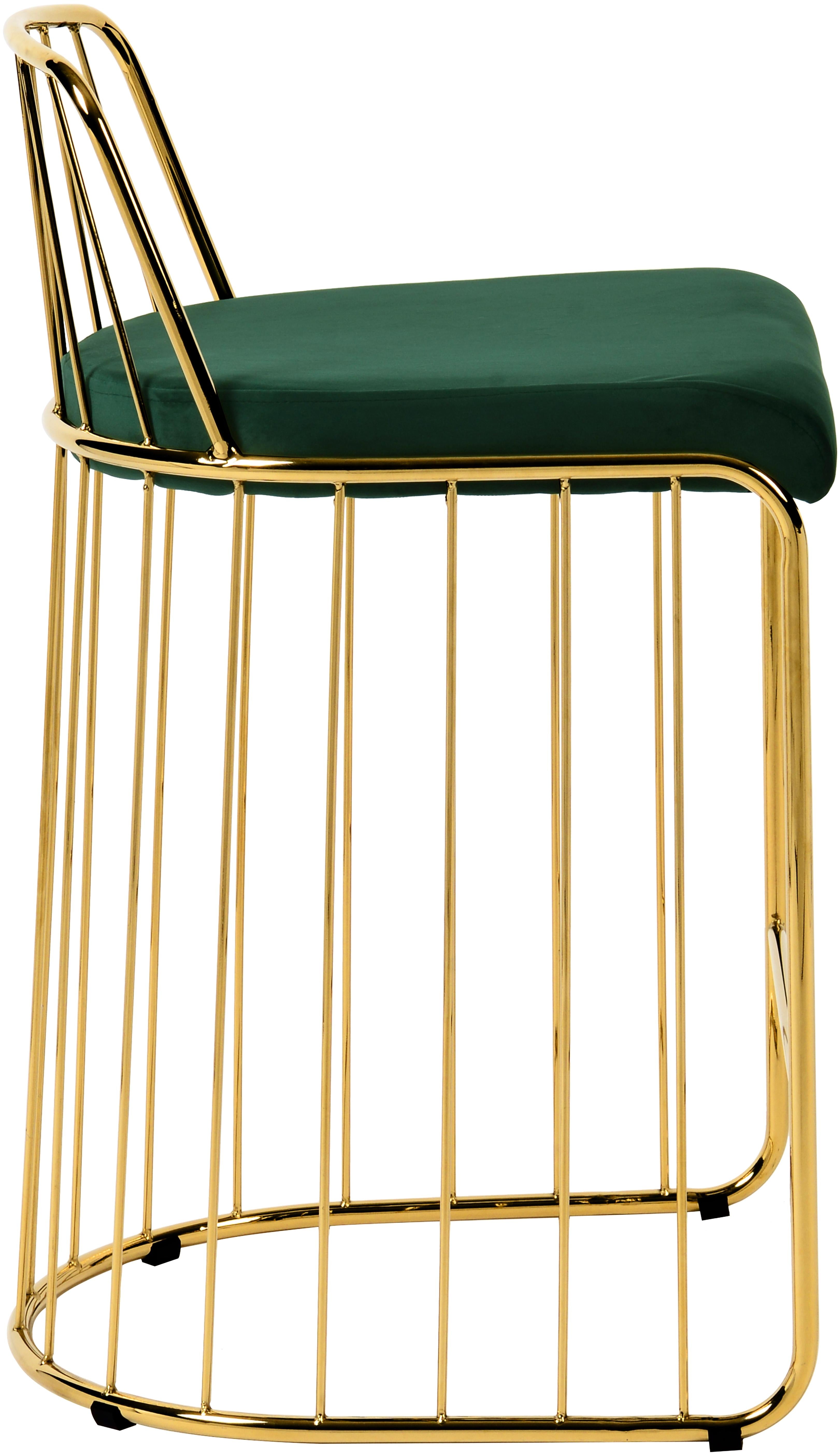 Gio Green Velvet Stool - Luxury Home Furniture (MI)