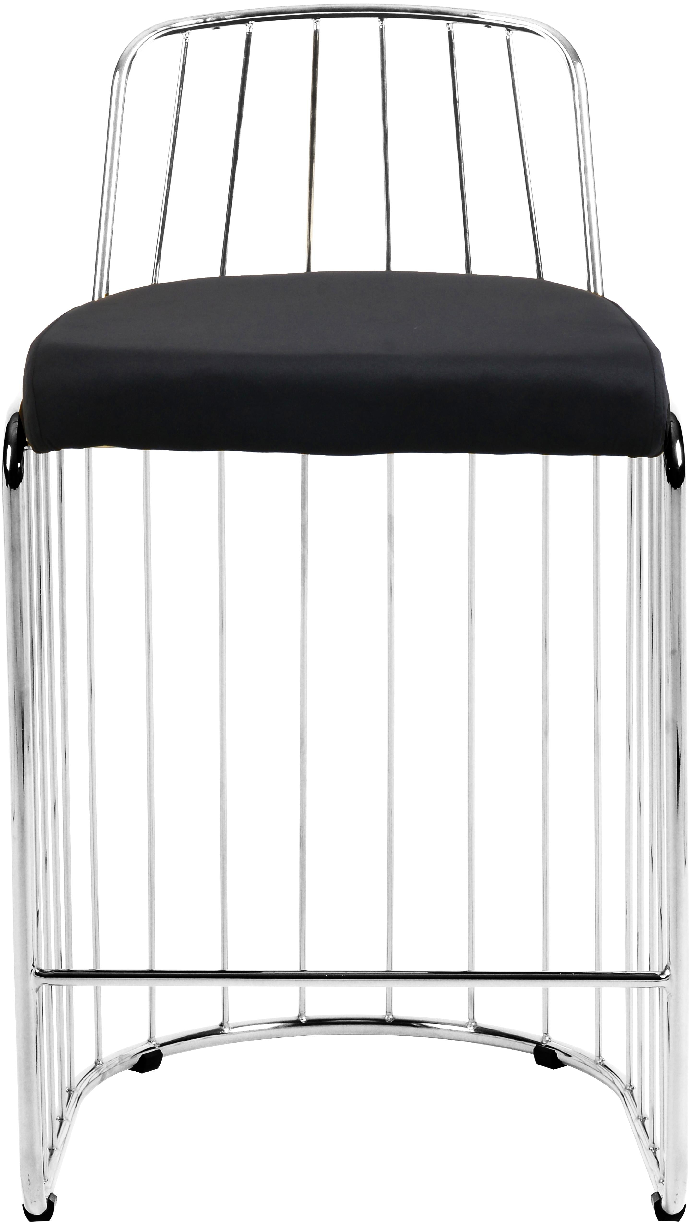 Gio Black Velvet Stool - Luxury Home Furniture (MI)