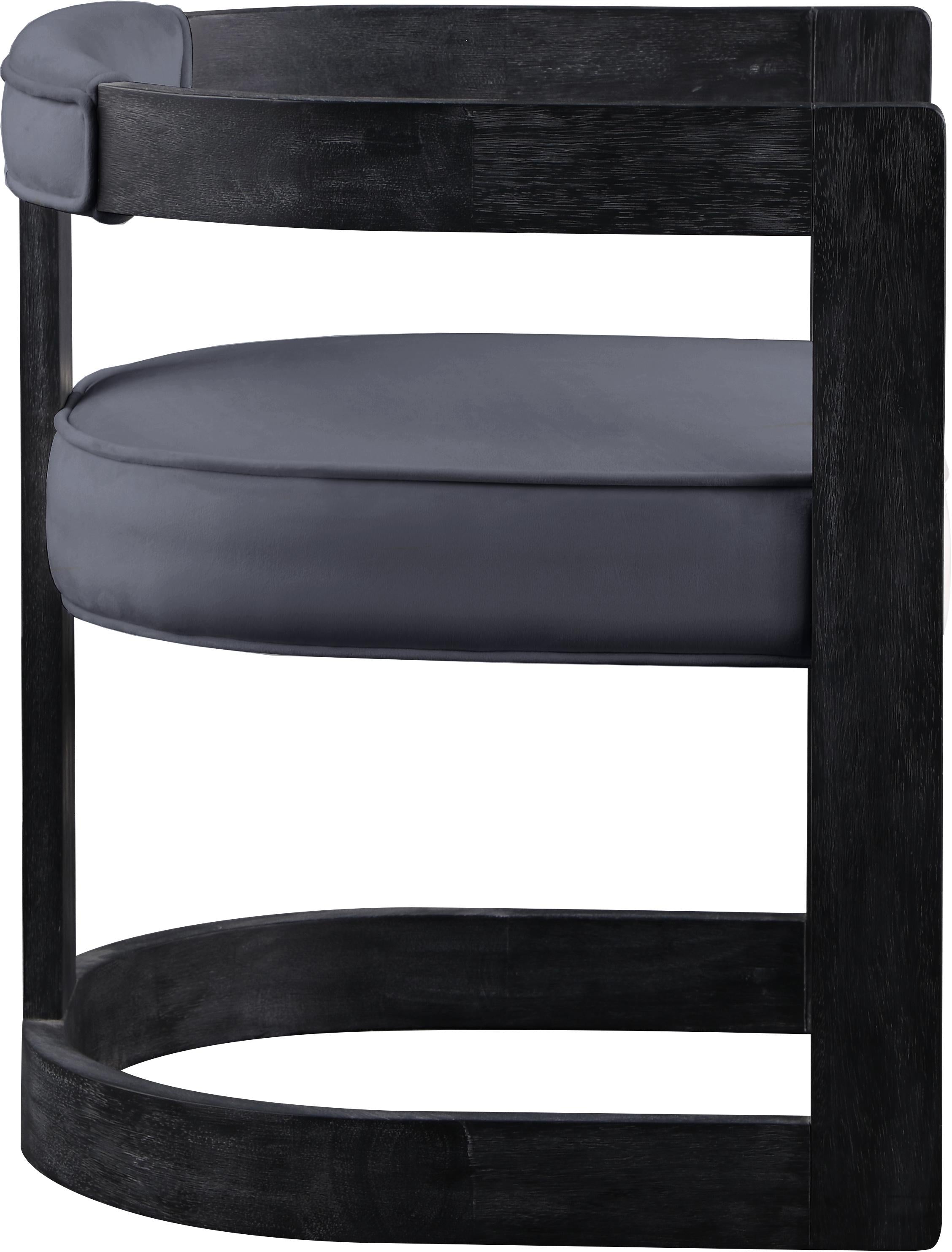 Regency Grey Velvet Dining Chair - Luxury Home Furniture (MI)
