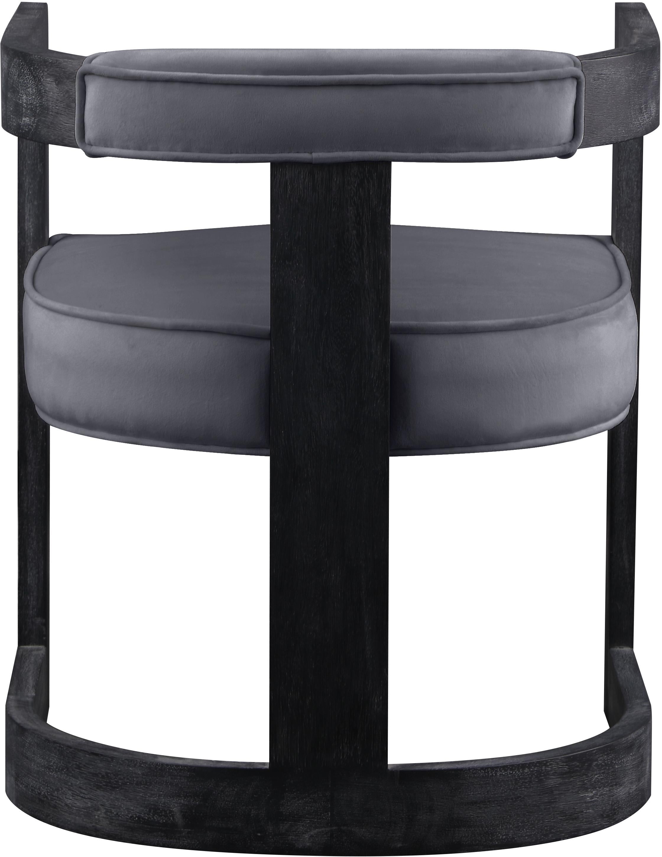 Regency Grey Velvet Dining Chair - Luxury Home Furniture (MI)