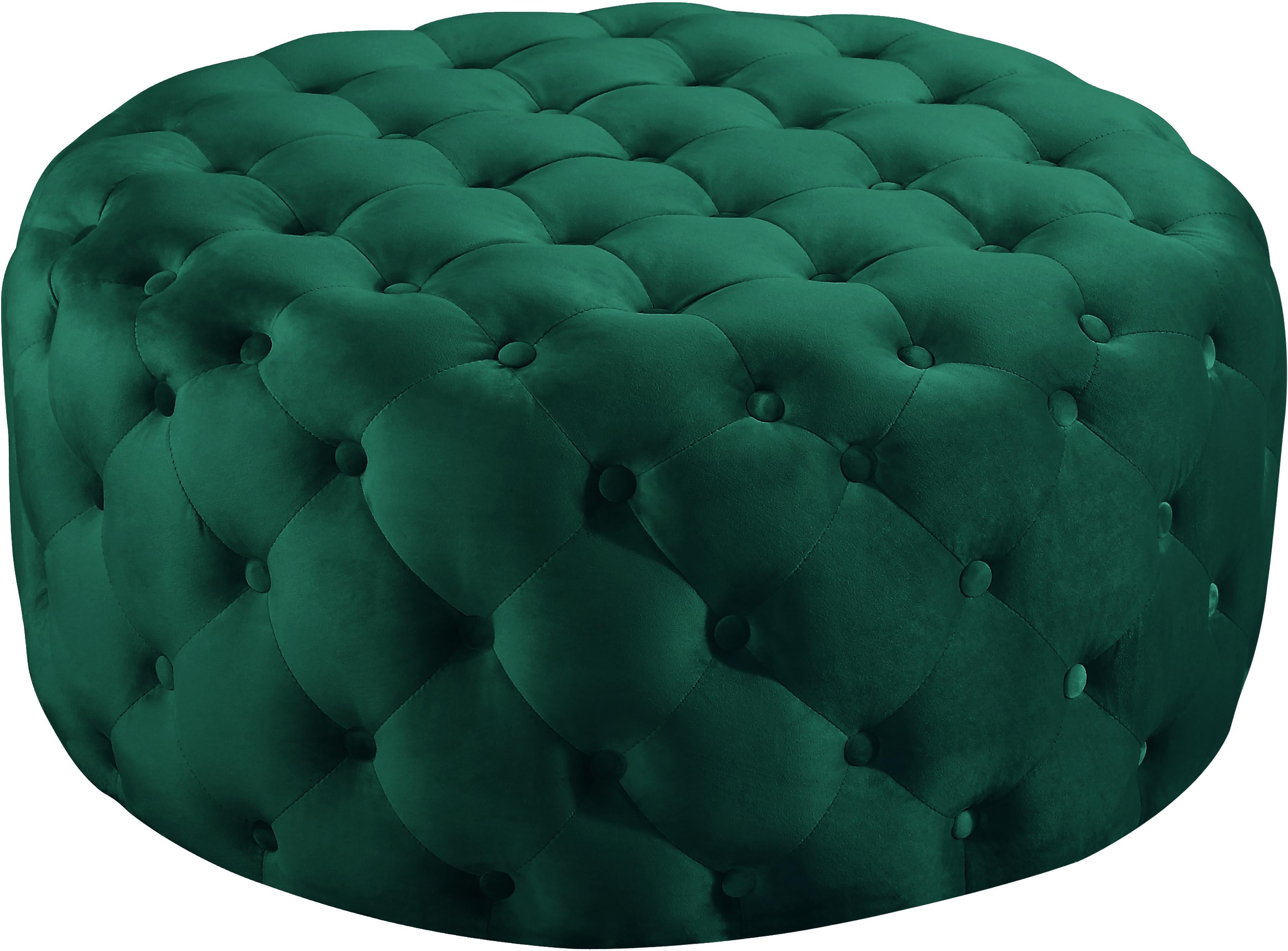 Addison Green Velvet Ottoman/Bench - Luxury Home Furniture (MI)