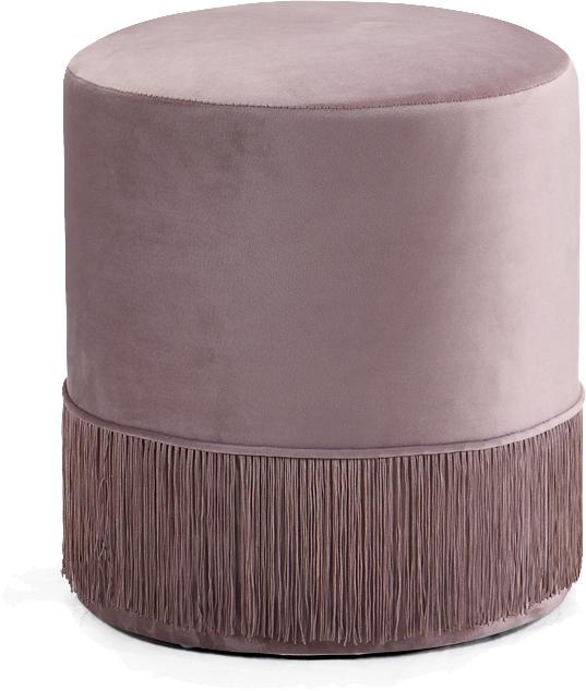 Teddy Pink Velvet Ottoman/Stool - Luxury Home Furniture (MI)