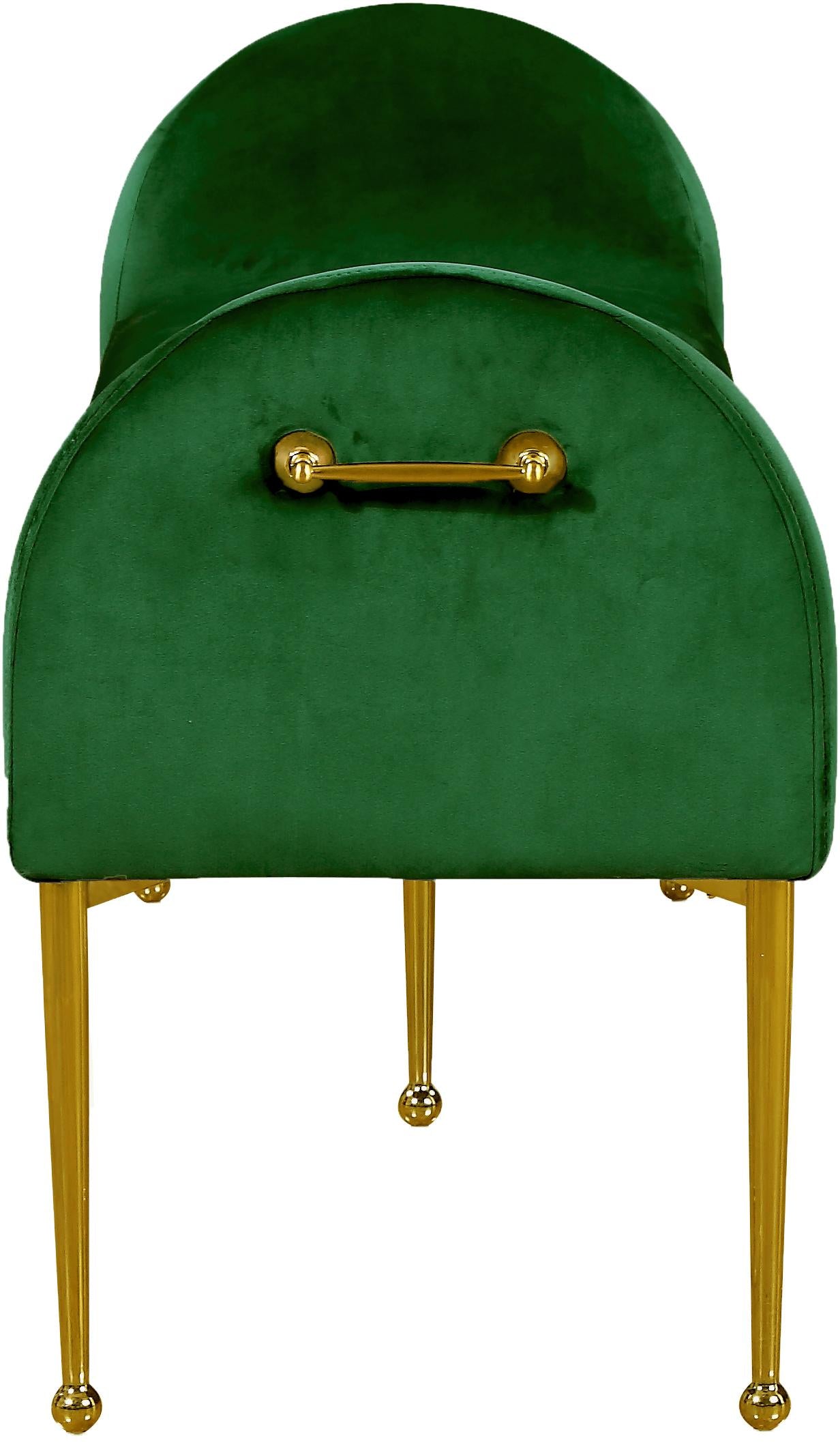 Owen Green Velvet Bench - Luxury Home Furniture (MI)