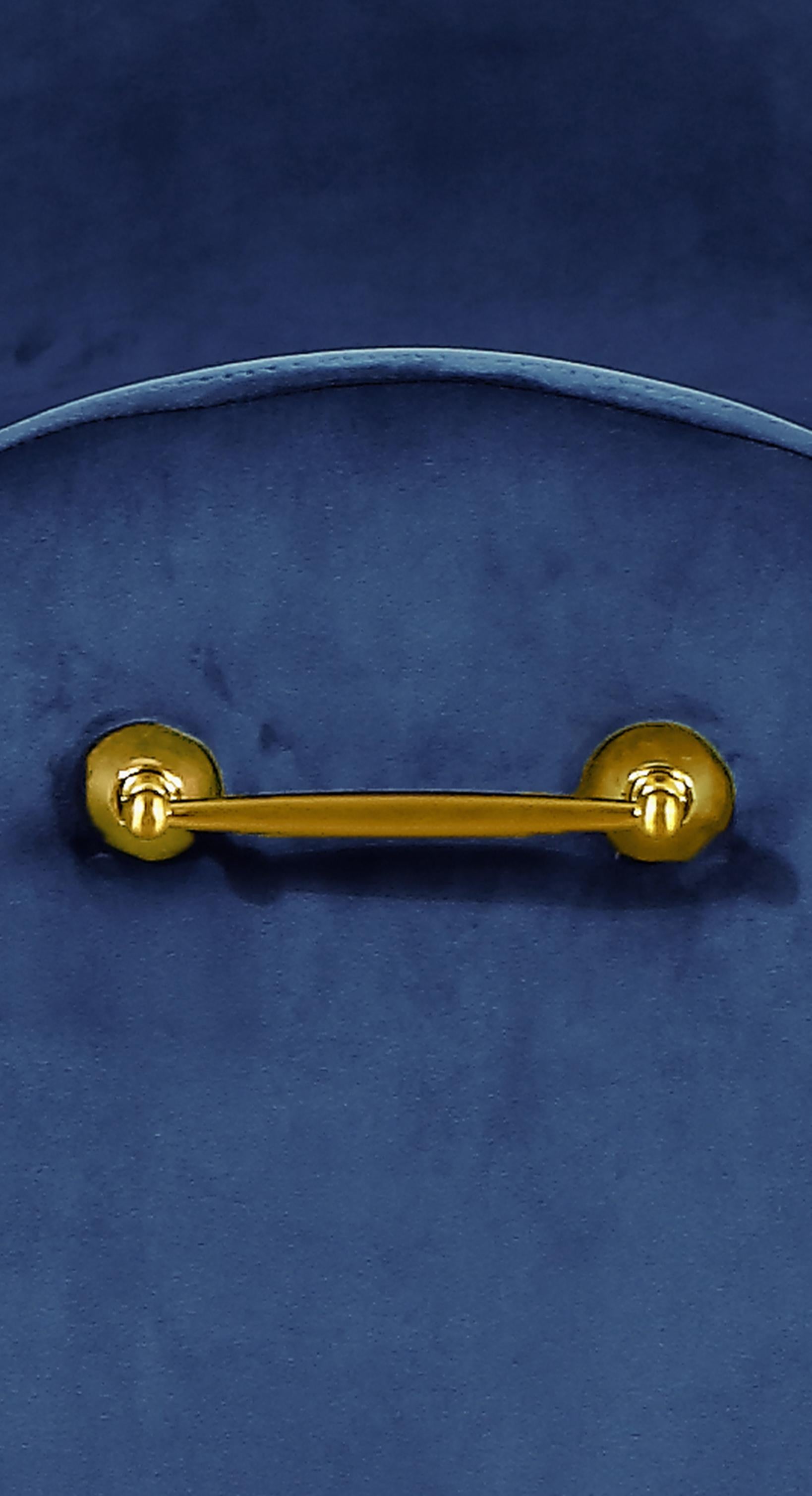 Owen Navy Velvet Bench - Luxury Home Furniture (MI)