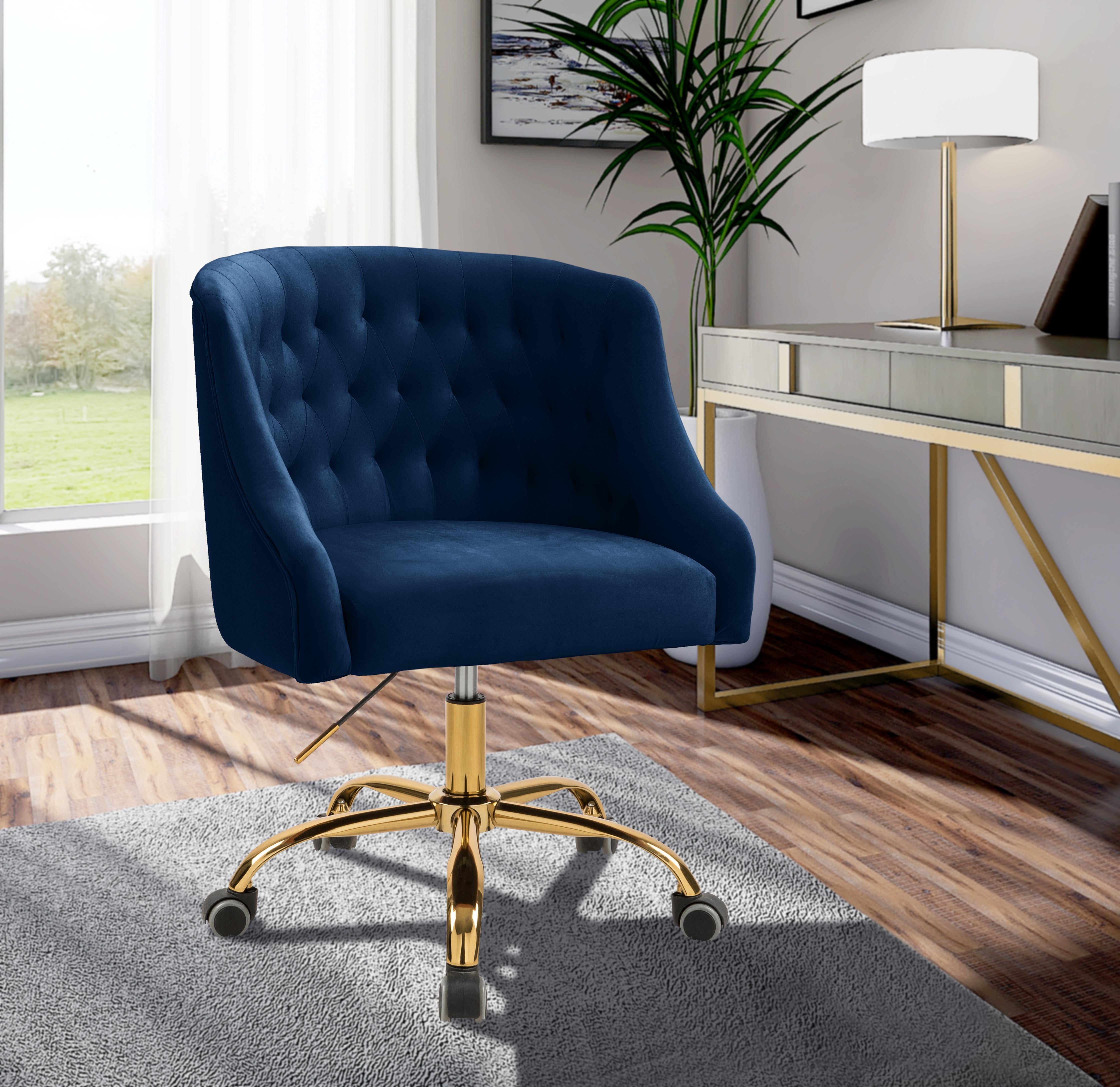 Navy gold office discount chair