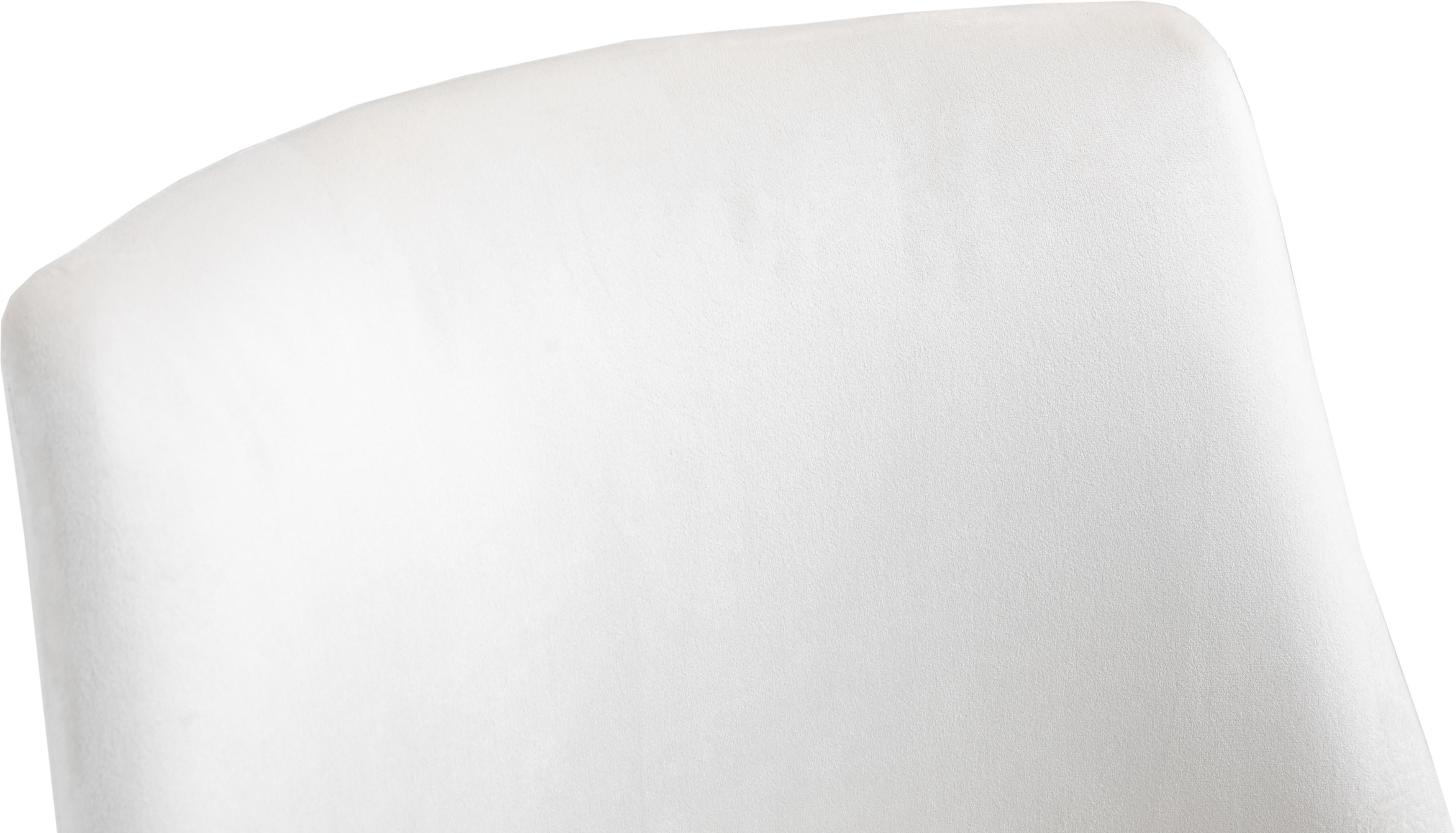 Karina Cream Velvet Office Chair - Luxury Home Furniture (MI)