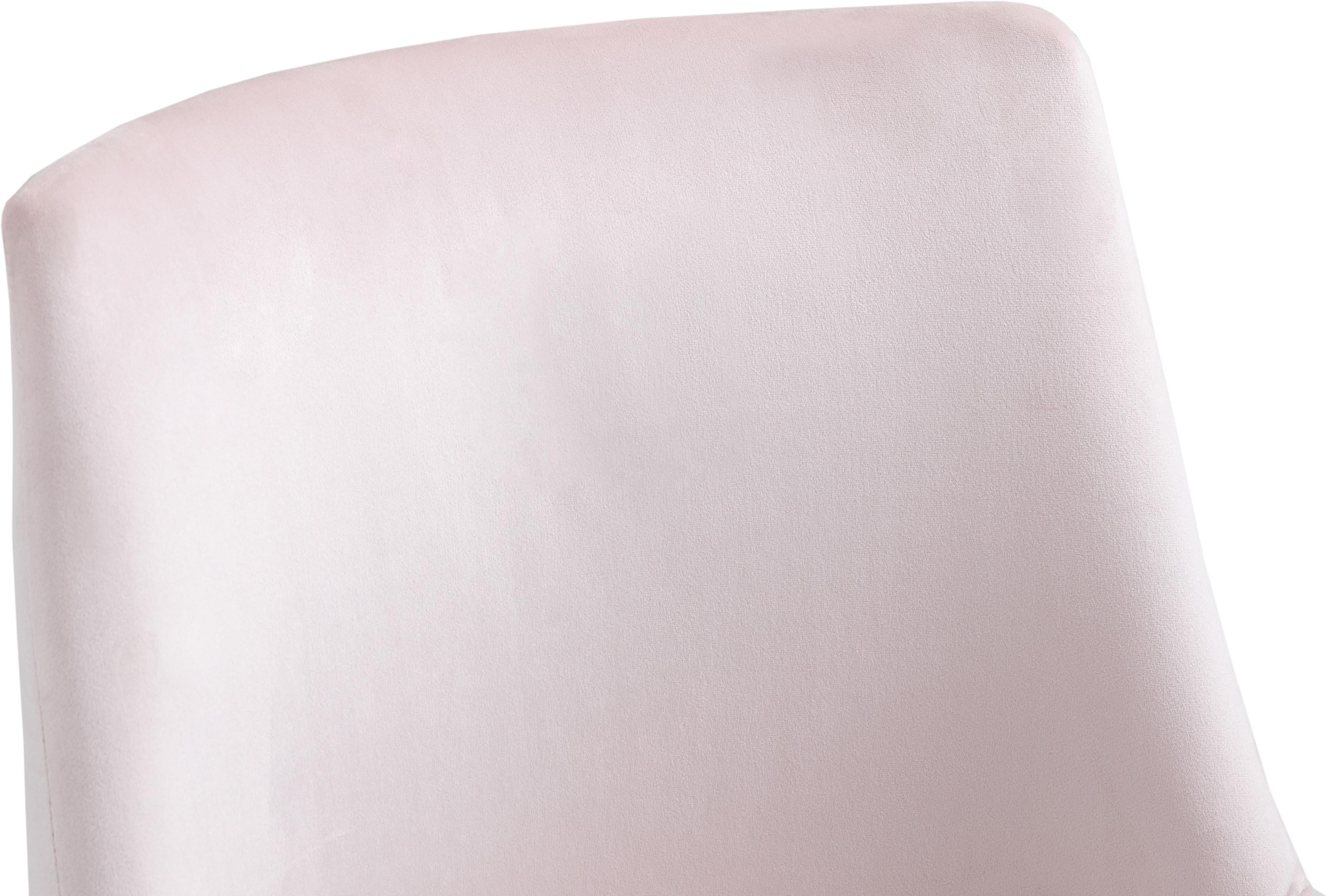 Karina Pink Velvet Office Chair - Luxury Home Furniture (MI)