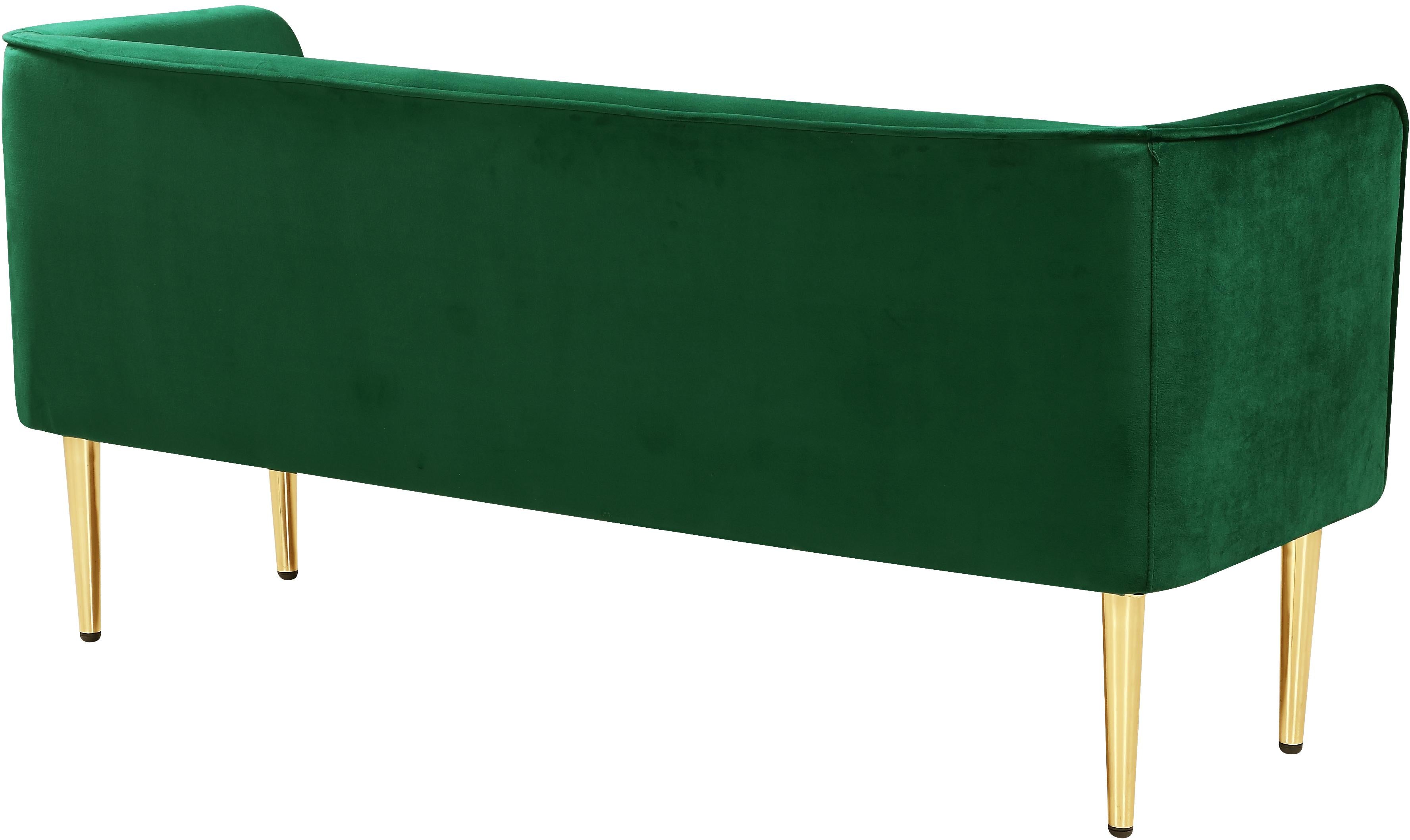 Audrey Green Velvet Bench - Luxury Home Furniture (MI)
