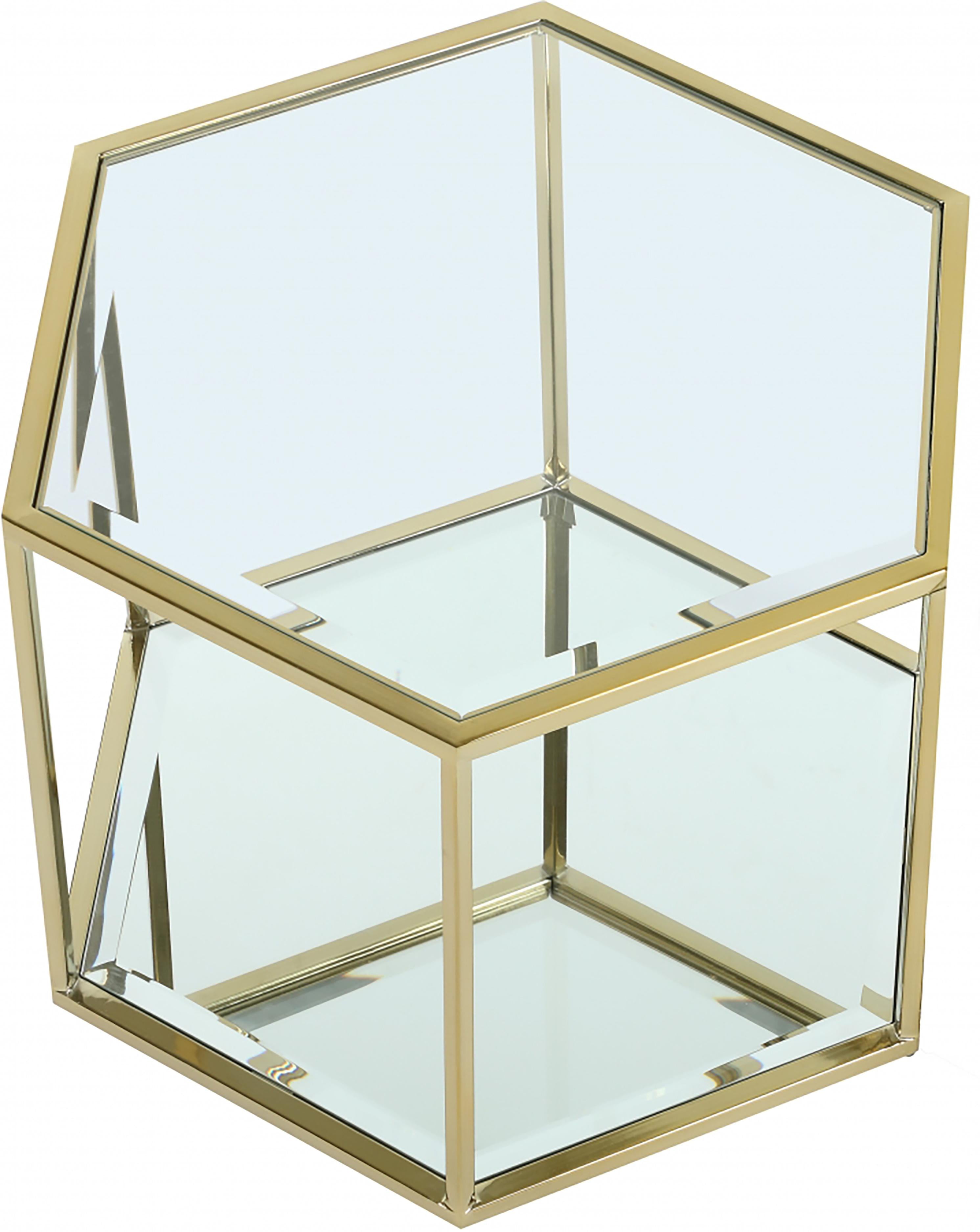 Sei Brushed Gold Coffee Table - Luxury Home Furniture (MI)