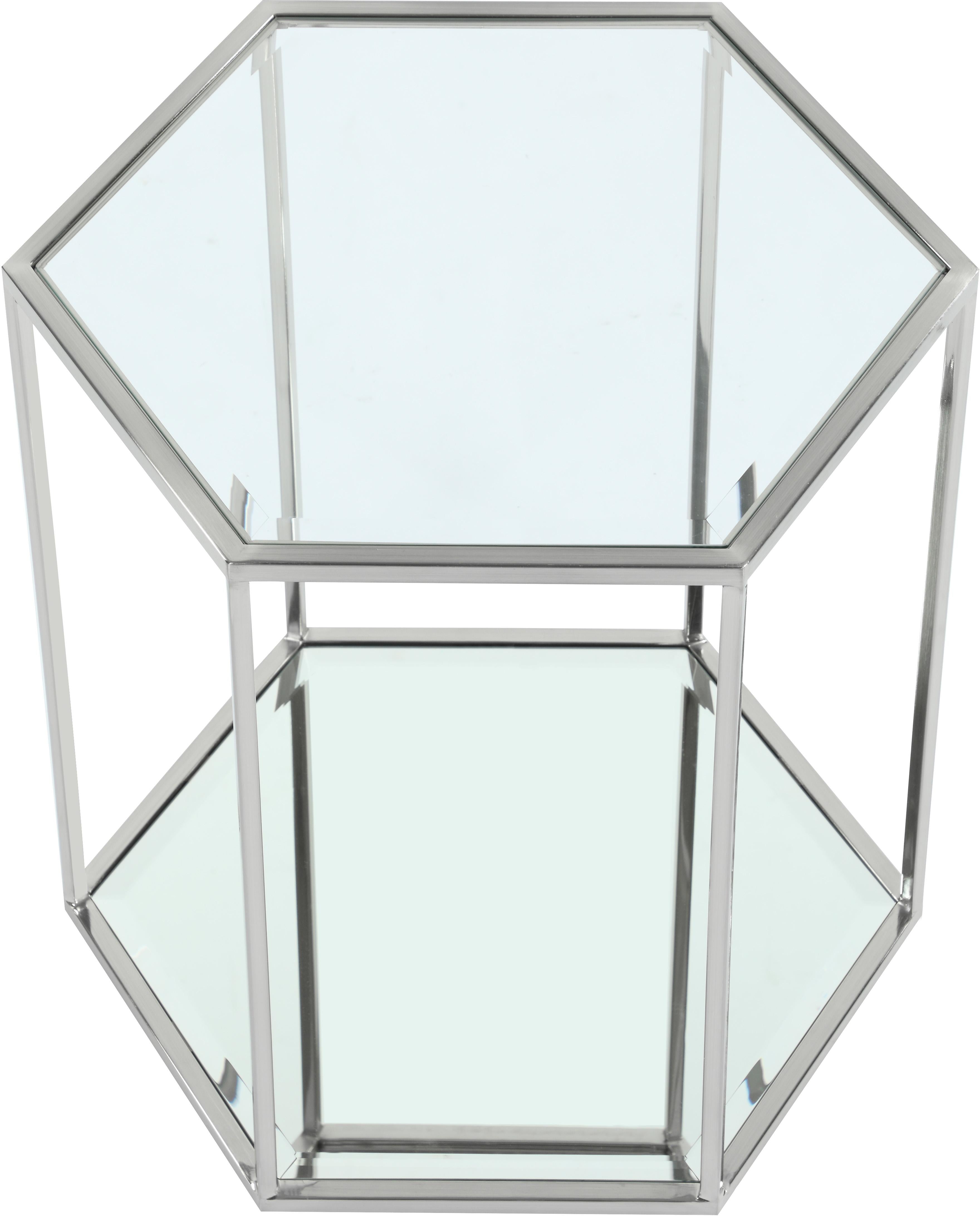 Sei Brushed Chrome End Table - Luxury Home Furniture (MI)