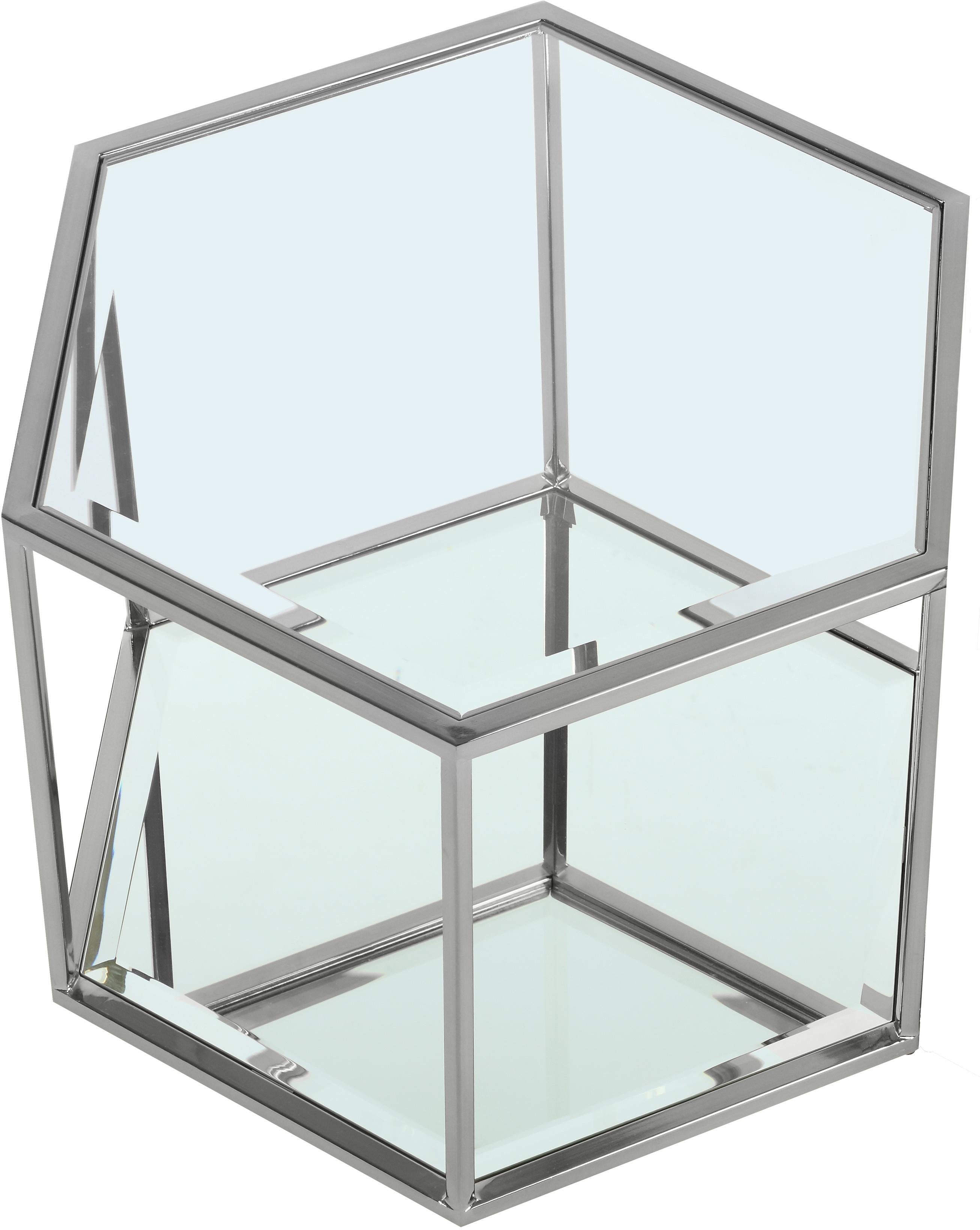 Sei Brushed Chrome Coffee Table - Luxury Home Furniture (MI)
