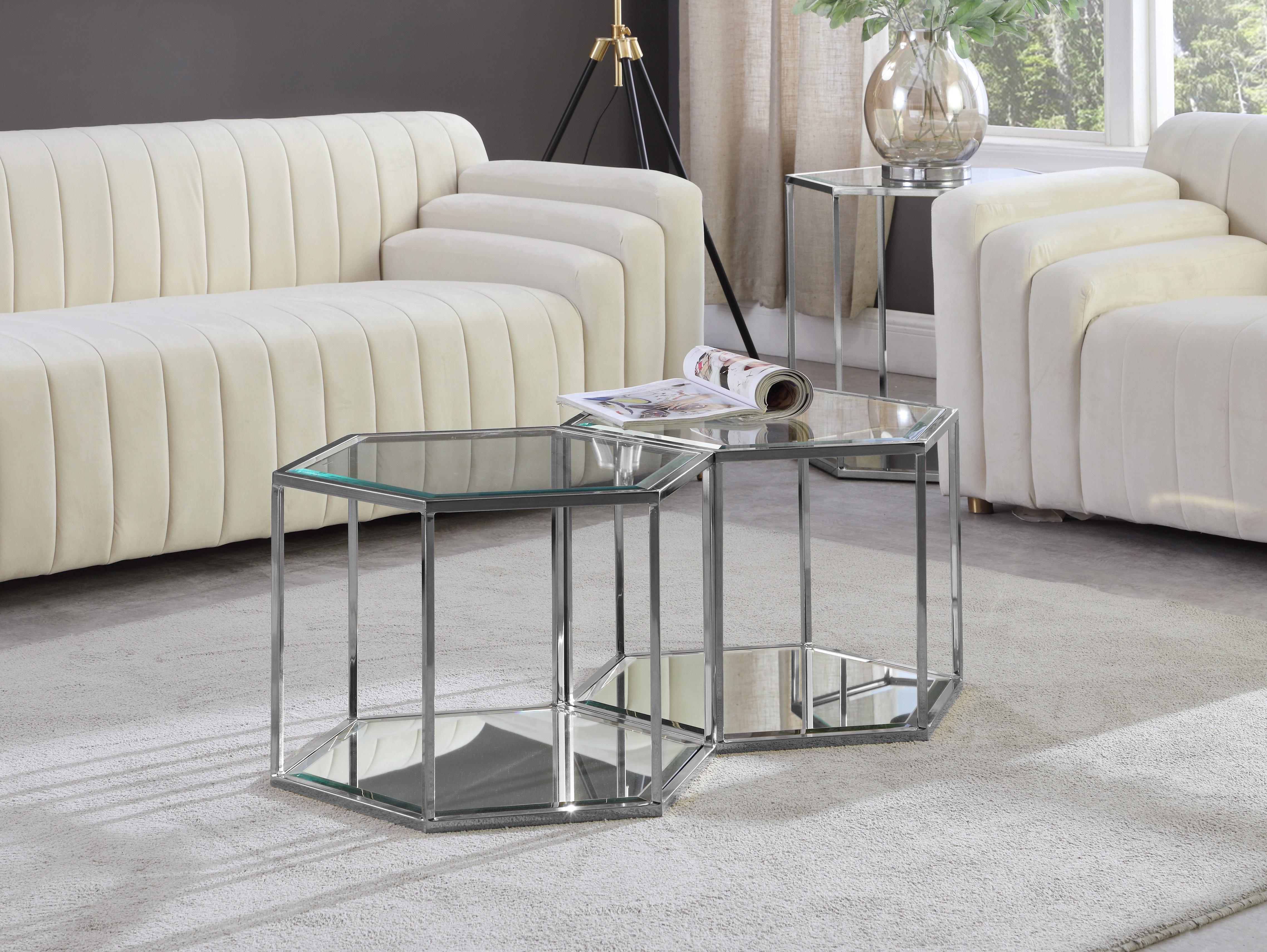 Sei Chrome Coffee Table - Luxury Home Furniture (MI)