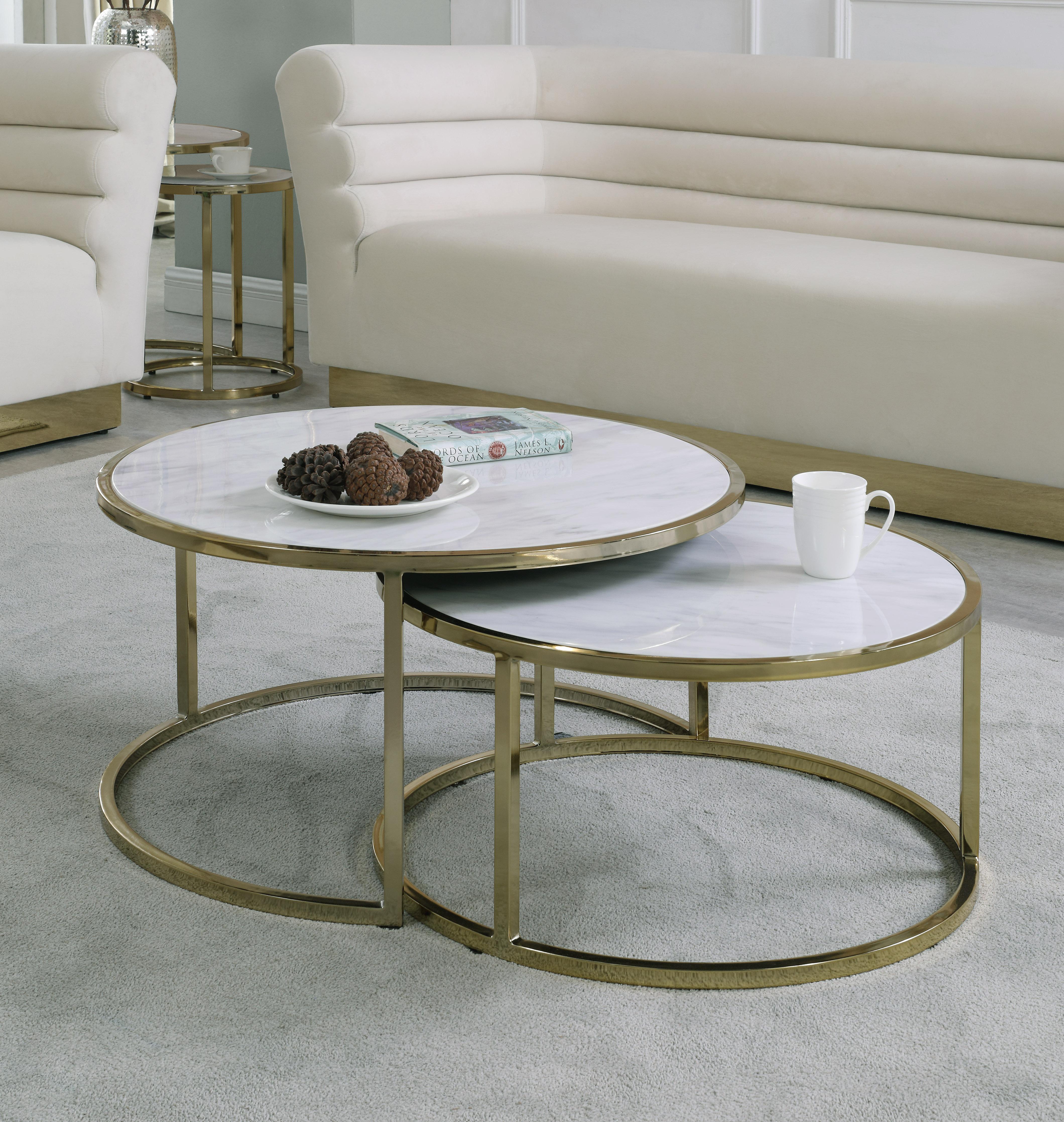 Massimo Gold Coffee table - Luxury Home Furniture (MI)