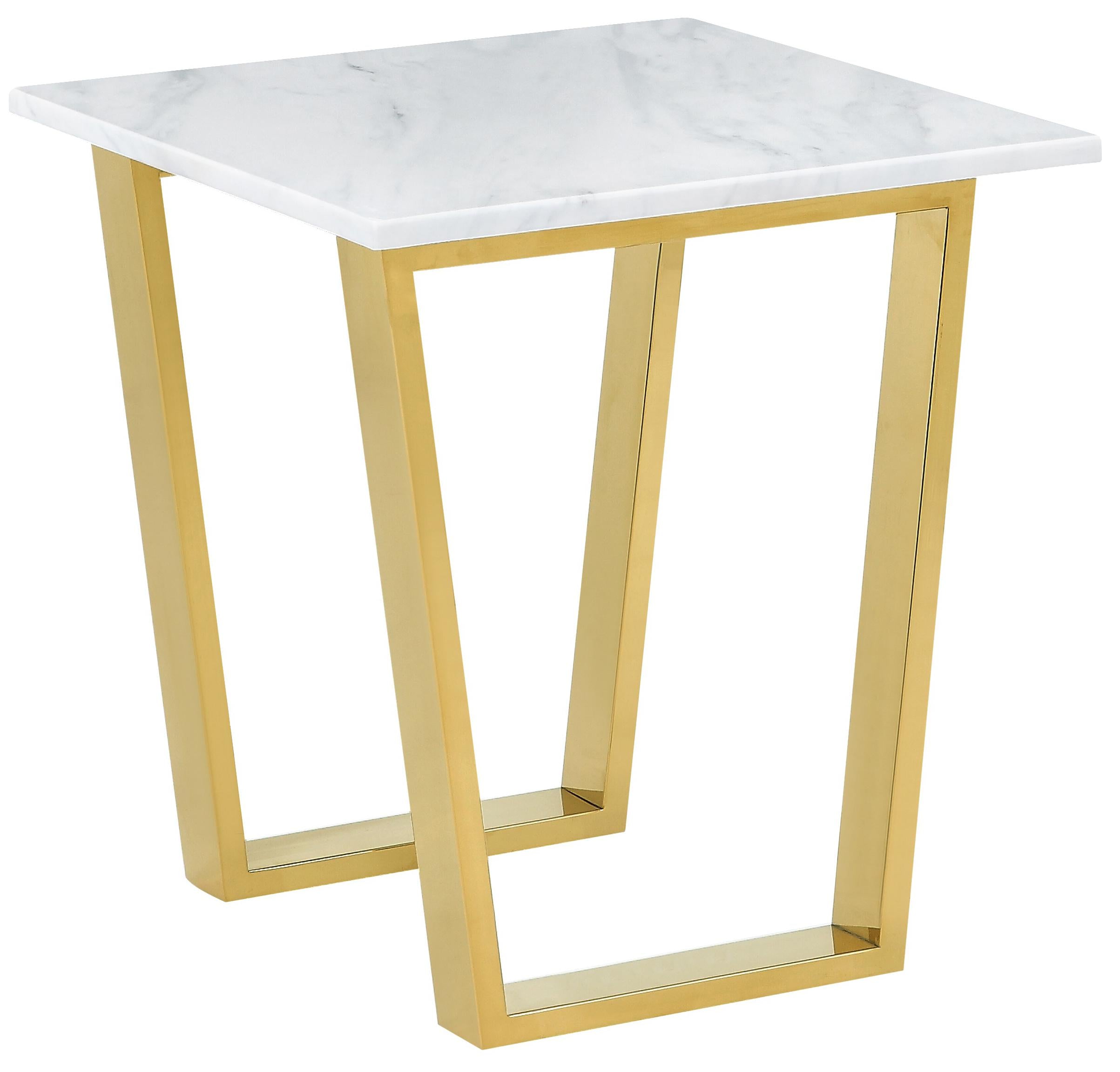 Cameron Gold End Table - Luxury Home Furniture (MI)