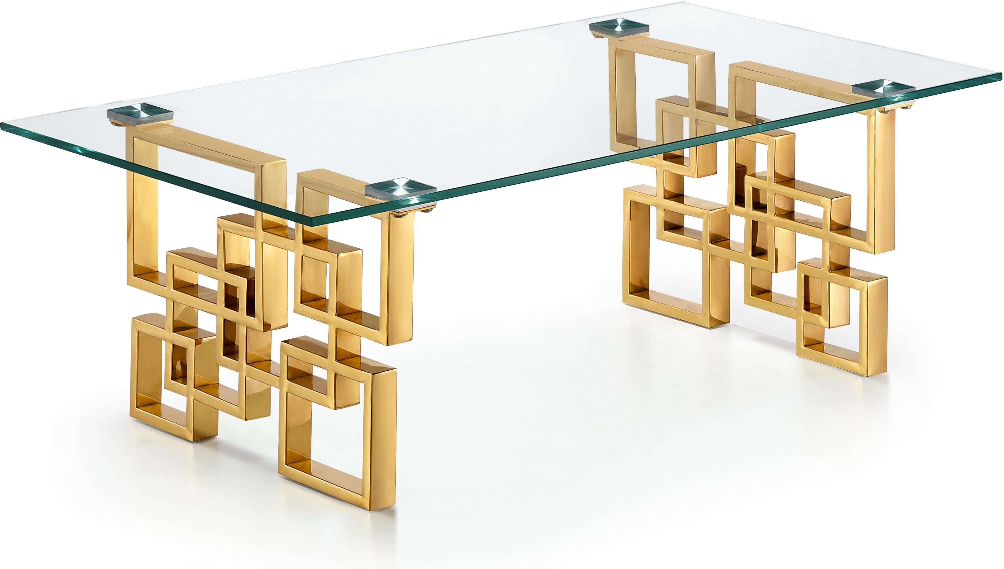 Pierre Gold Coffee Table - Luxury Home Furniture (MI)