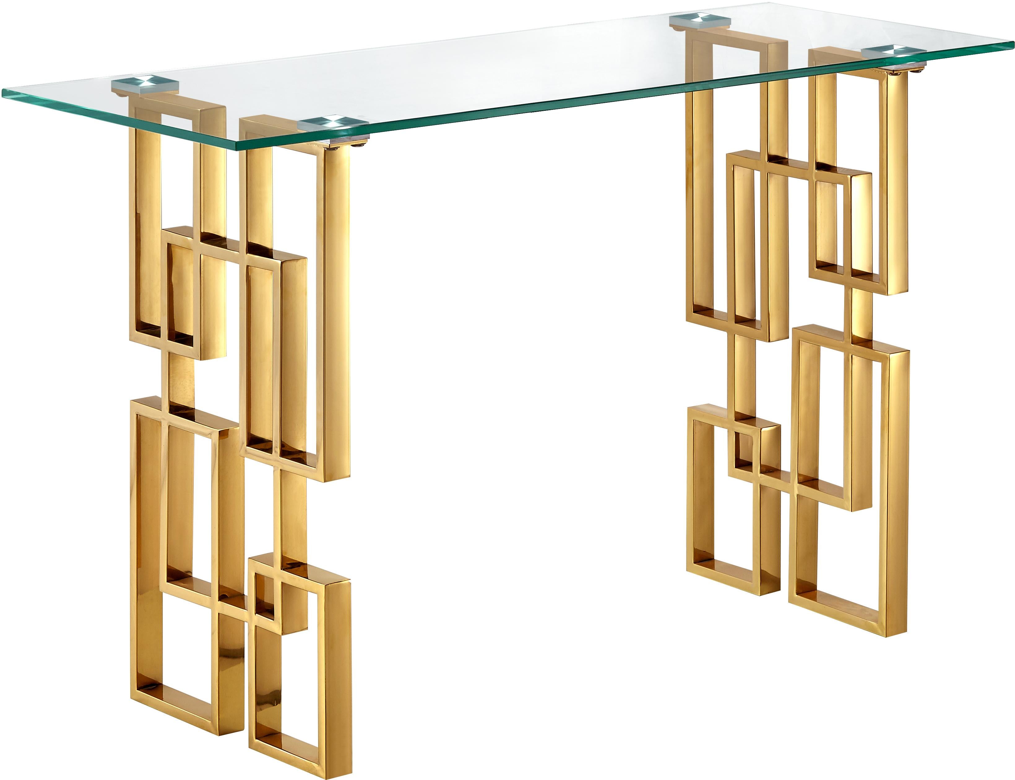 Pierre Gold Console Table - Luxury Home Furniture (MI)