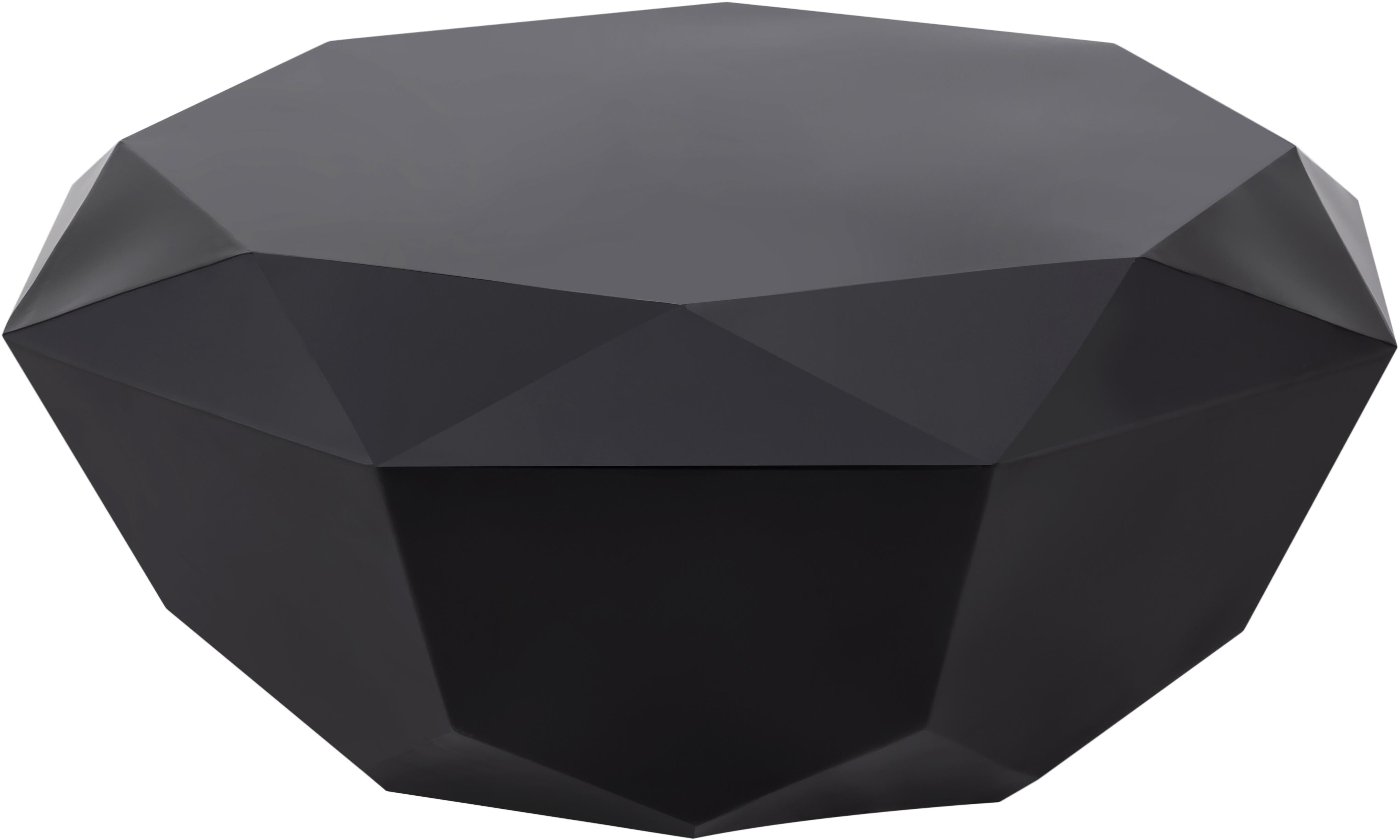 Gemma Matte Black Coffee Table - Luxury Home Furniture (MI)