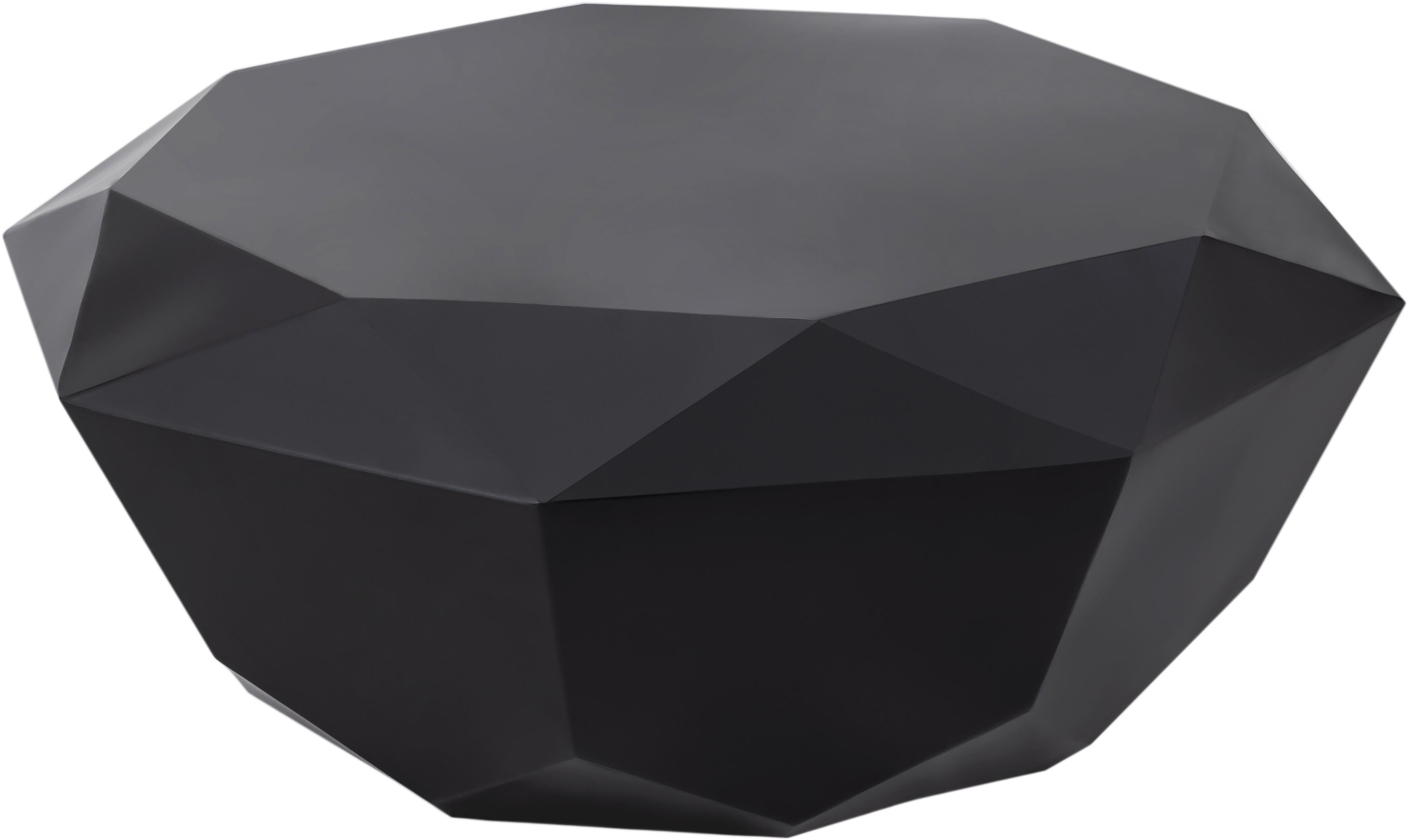 Gemma Matte Black Coffee Table - Luxury Home Furniture (MI)