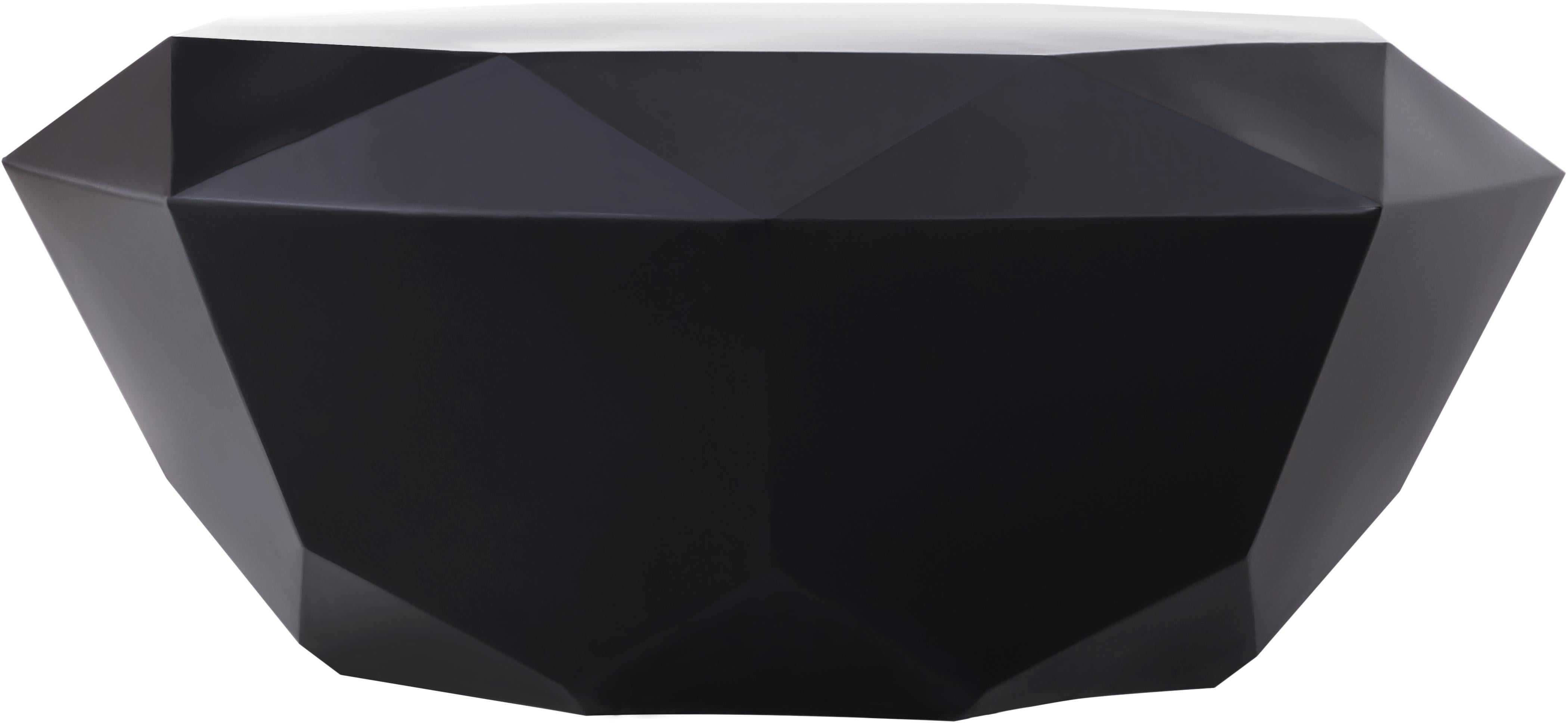 Gemma Matte Black Coffee Table - Luxury Home Furniture (MI)