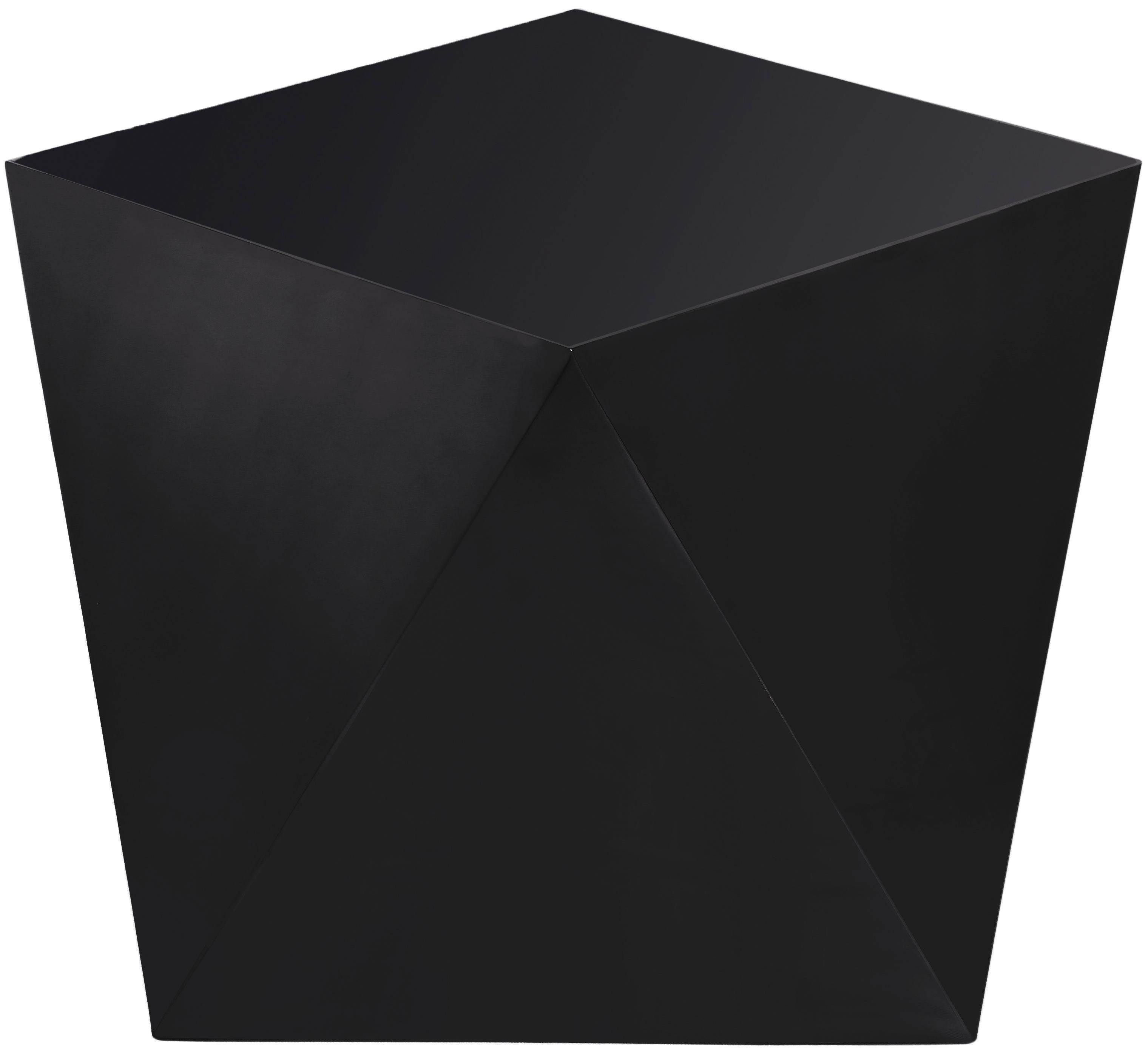 Gemma Matte Black End Table - Luxury Home Furniture (MI)