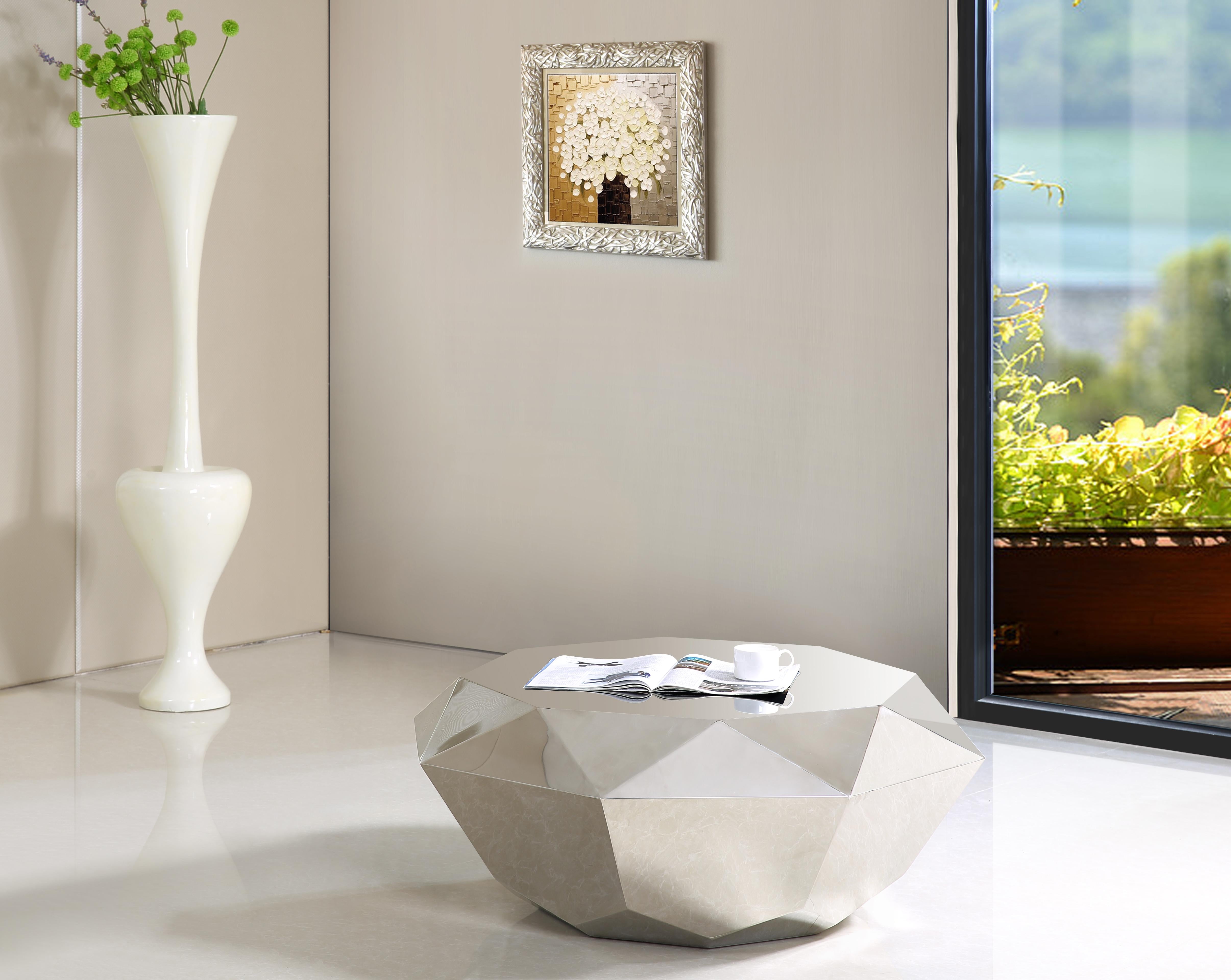 Gemma Silver Coffee Table - Luxury Home Furniture (MI)