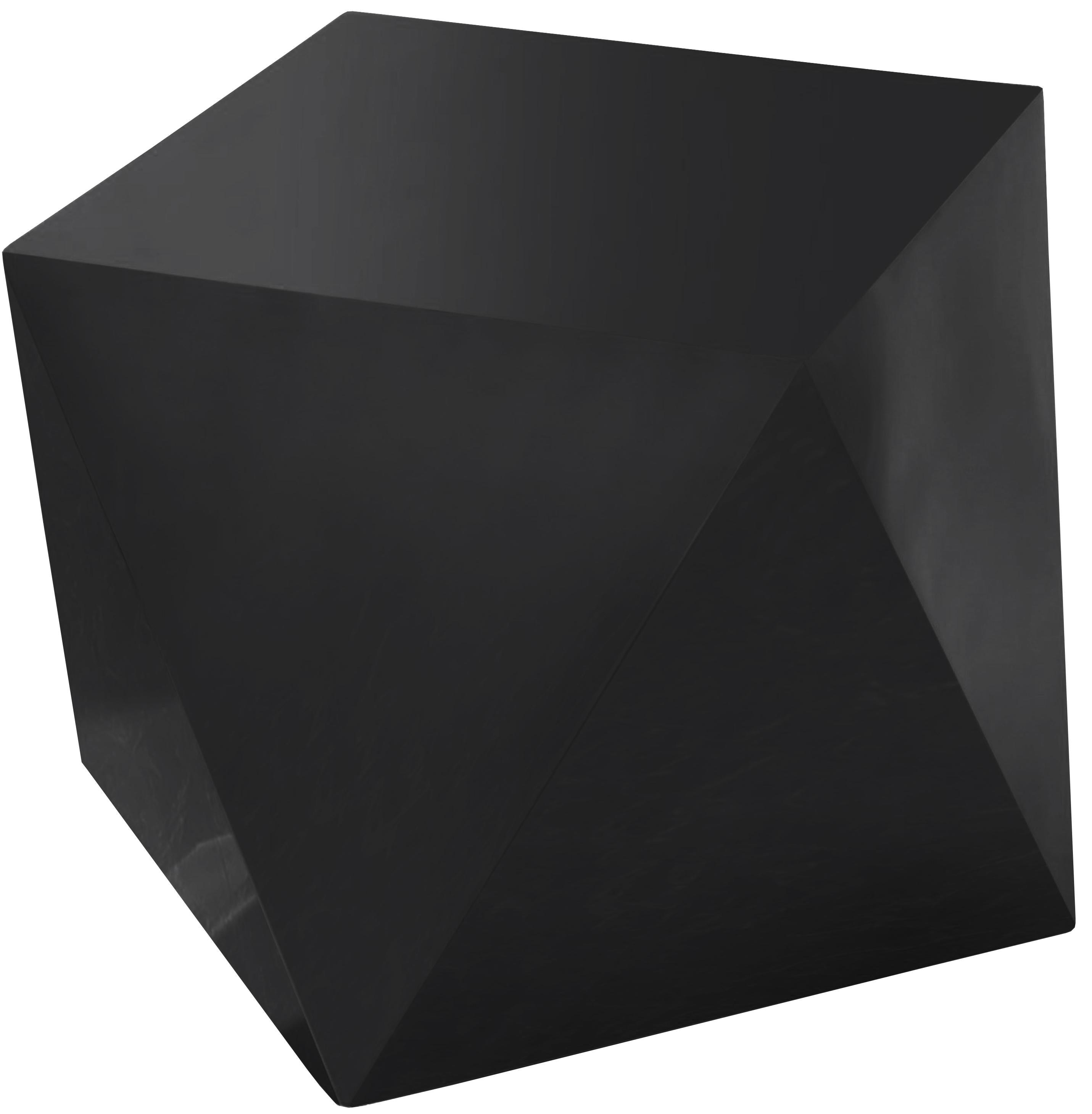 Gemma Matte Black End Table - Luxury Home Furniture (MI)