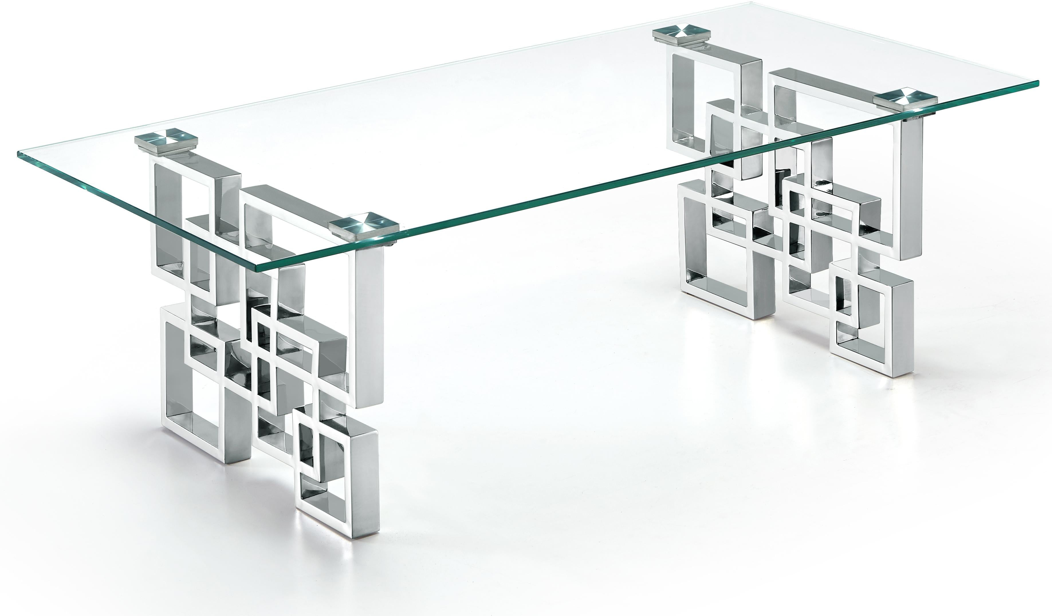 Alexis Chrome Coffee Table - Luxury Home Furniture (MI)