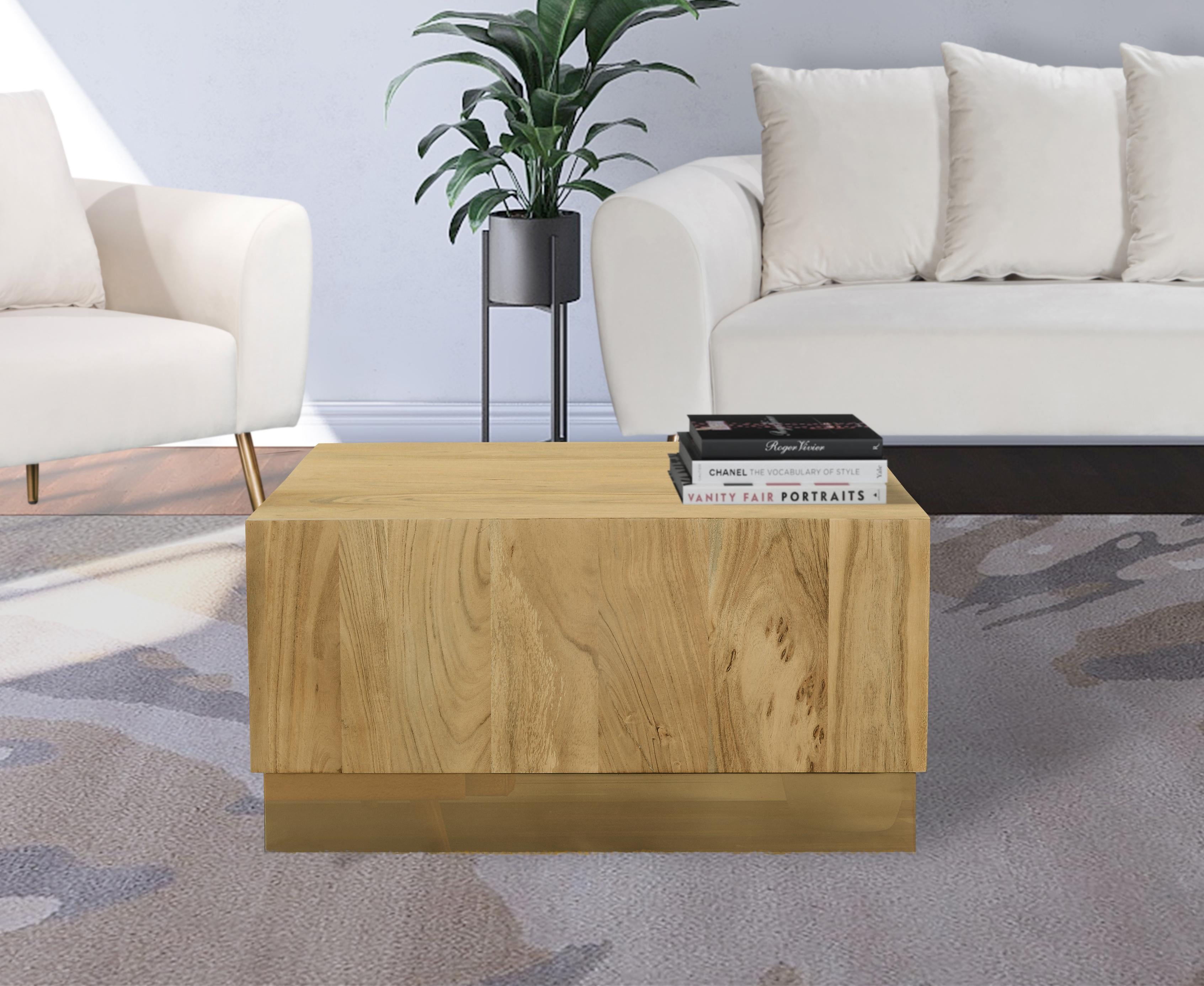 Acacia Gold Coffee Table - Luxury Home Furniture (MI)