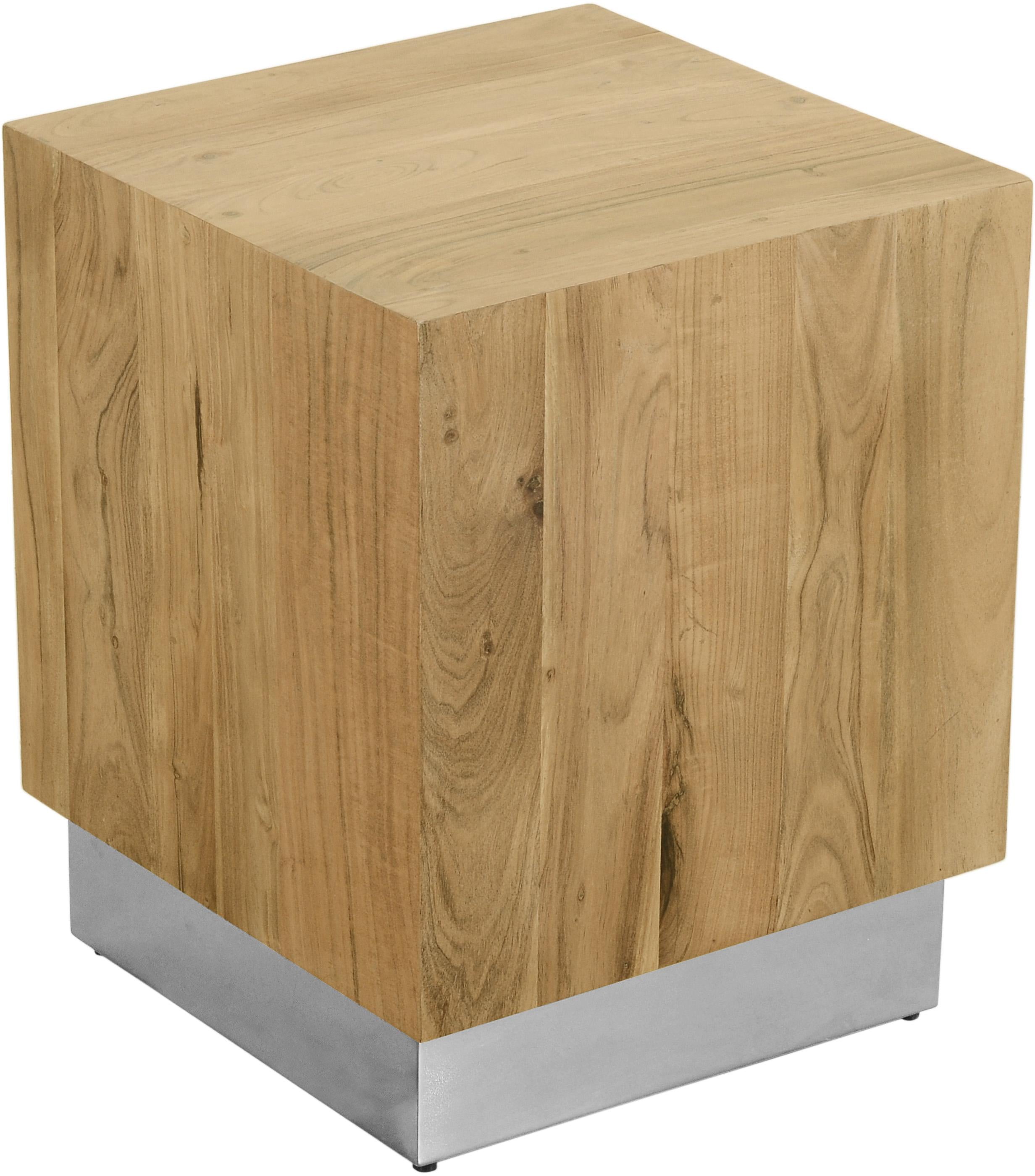 Acacia Chrome End Table