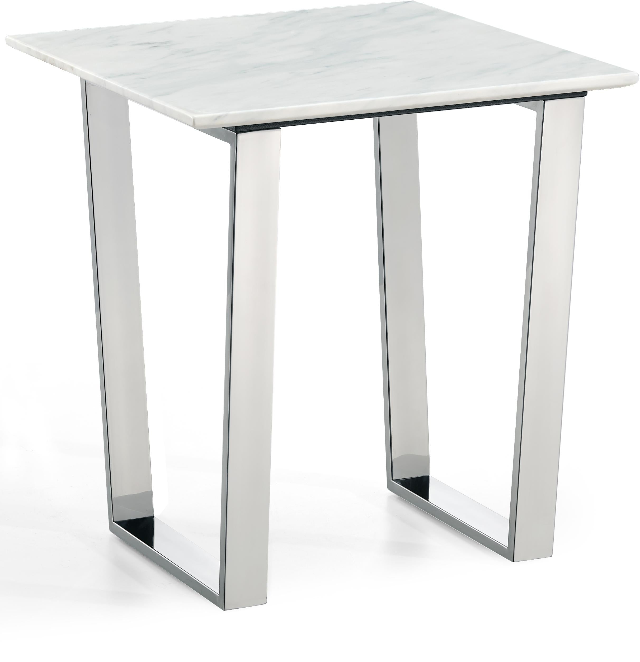 Carlton Chrome End Table - Luxury Home Furniture (MI)