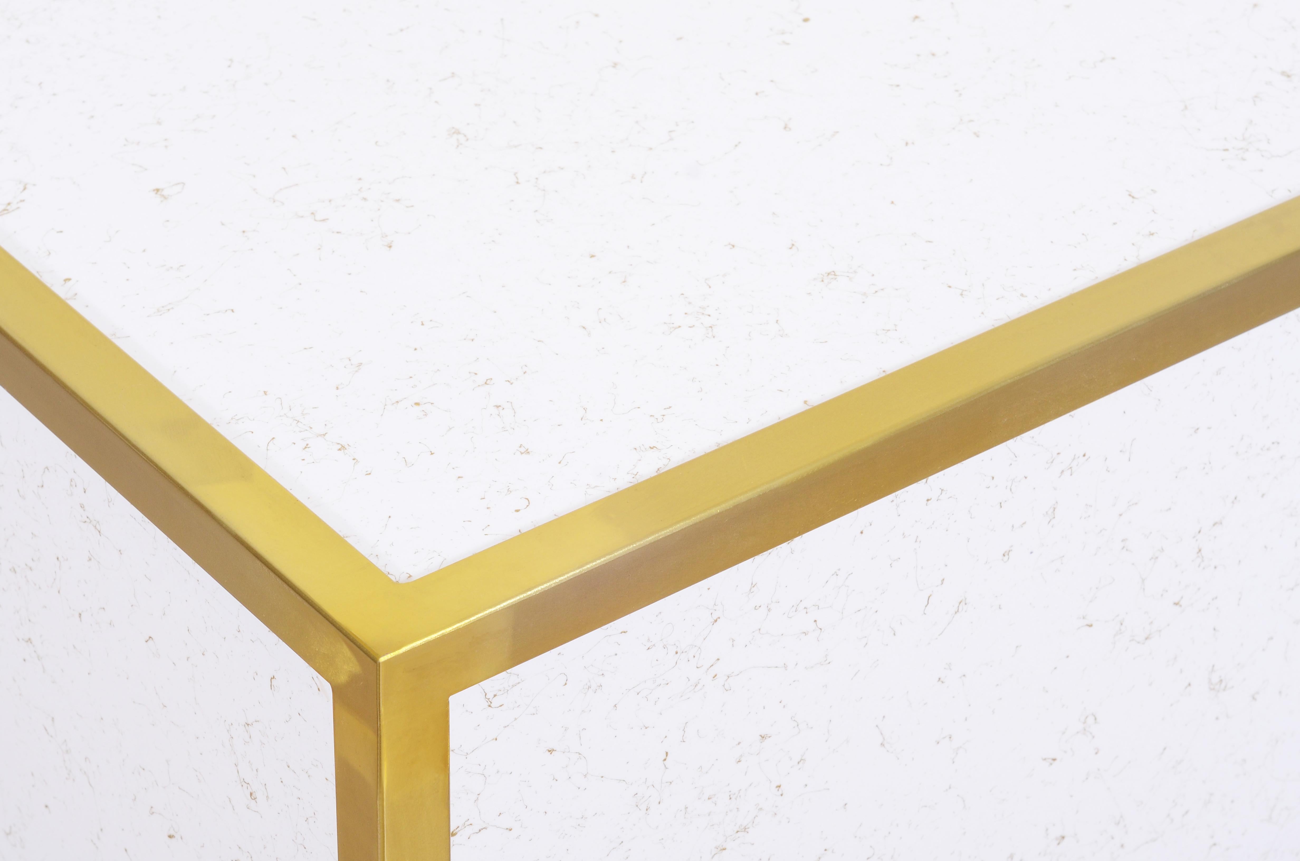 Glitz White Faux Marble Coffee Table - Luxury Home Furniture (MI)