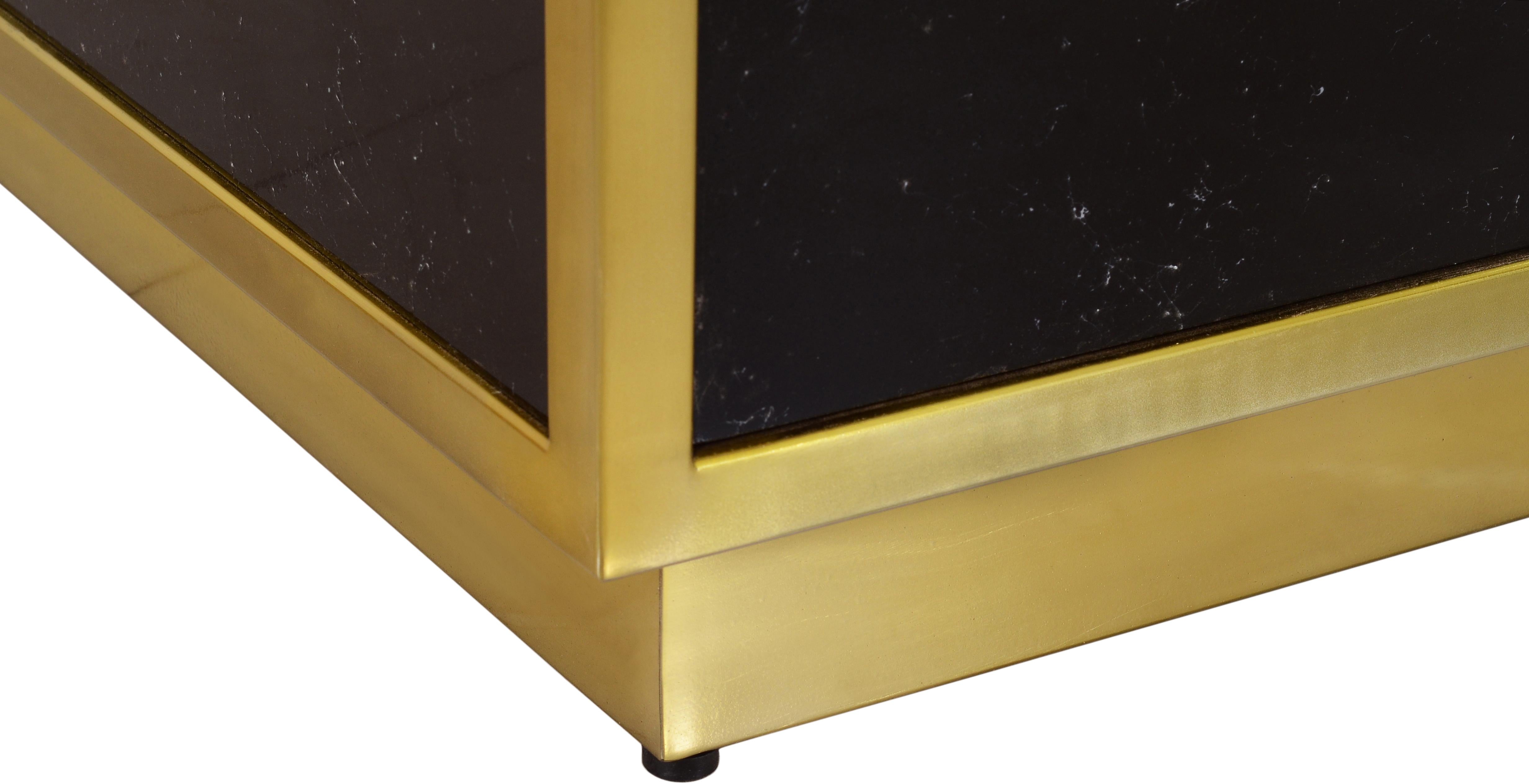 Glitz Black Faux Marble Coffee Table - Luxury Home Furniture (MI)
