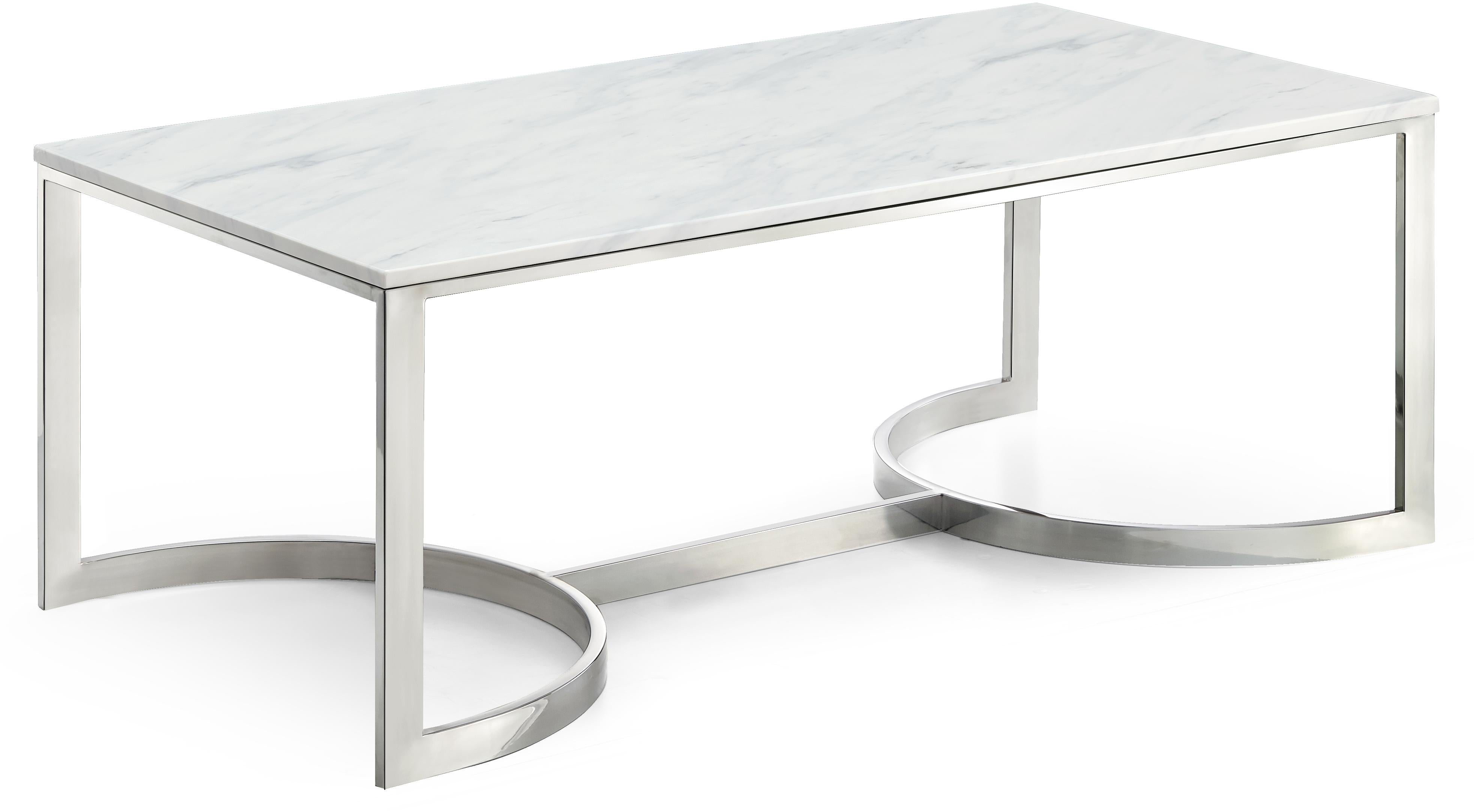 Copley Chrome Coffee Table - Luxury Home Furniture (MI)