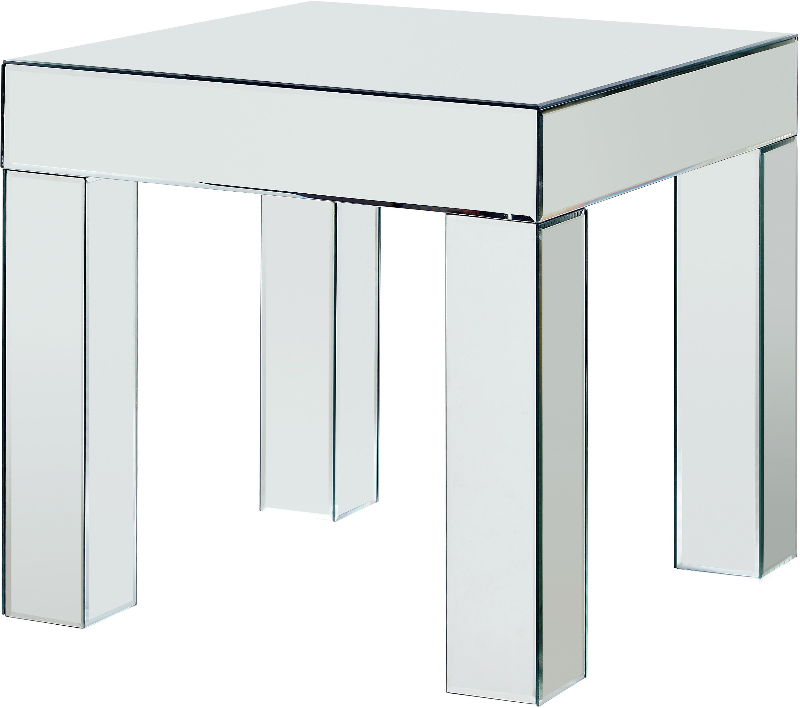 Lainy Mirrored End Table - Luxury Home Furniture (MI)
