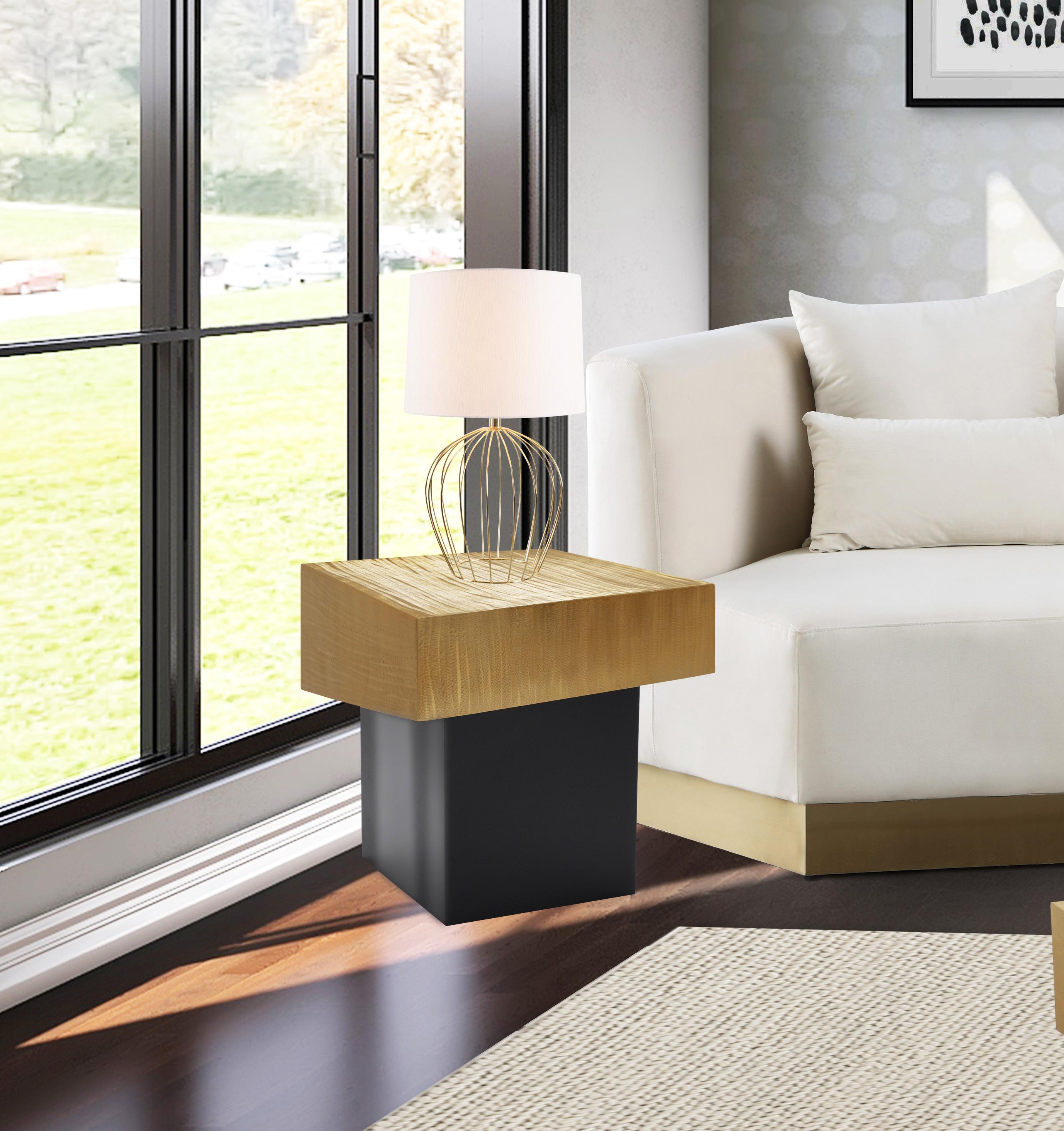 Palladium Gold End Table - Luxury Home Furniture (MI)