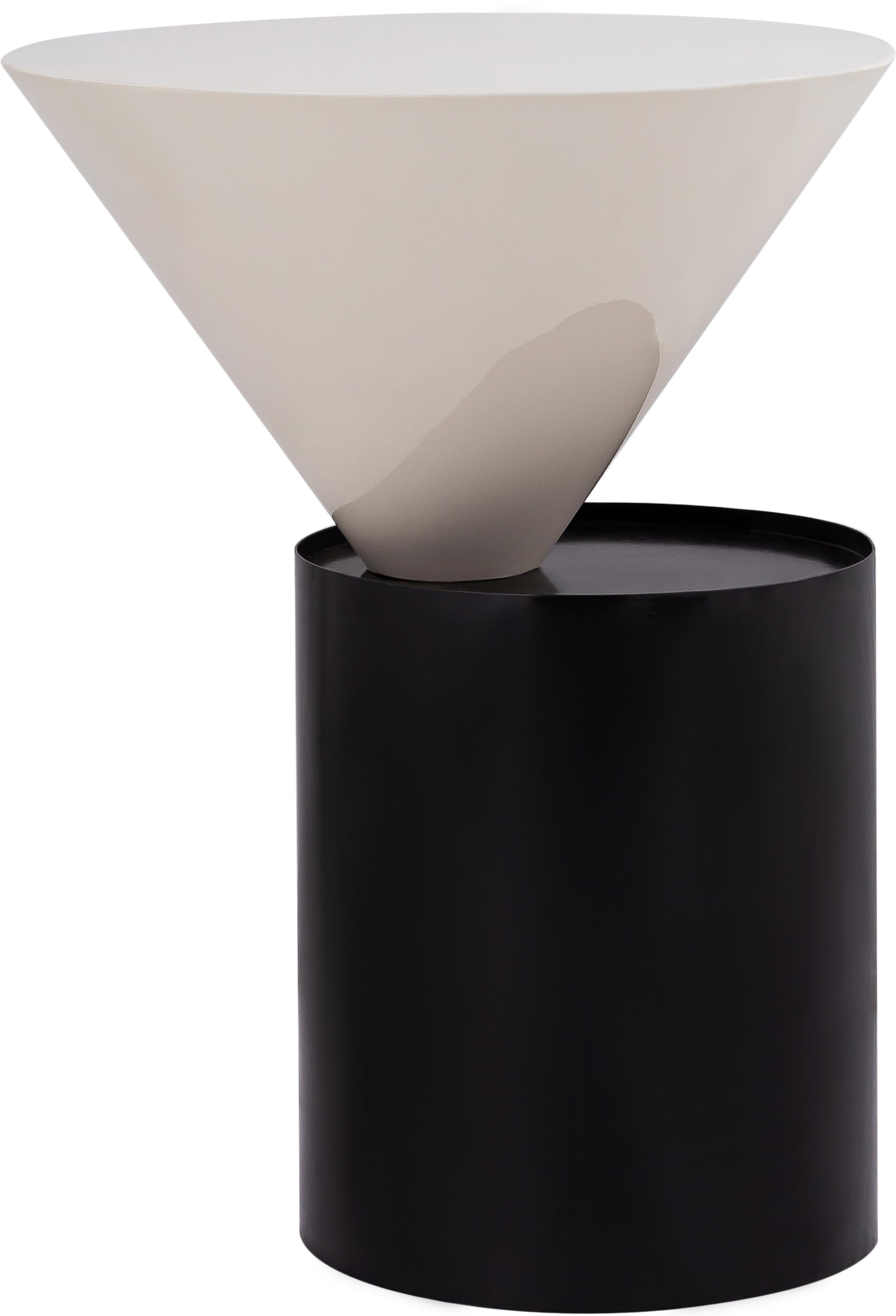 Damon White End Table - Luxury Home Furniture (MI)