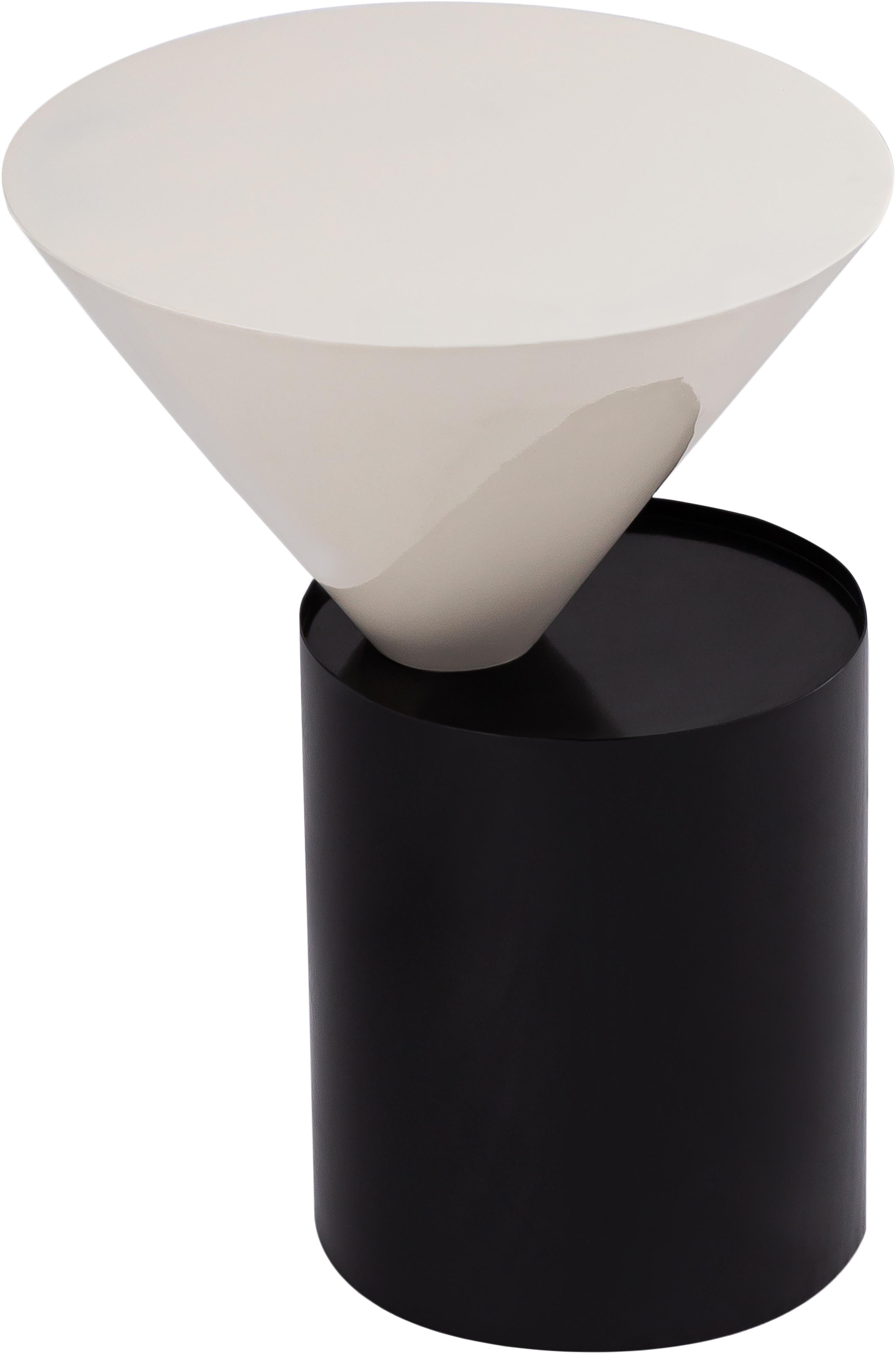 Damon White End Table - Luxury Home Furniture (MI)