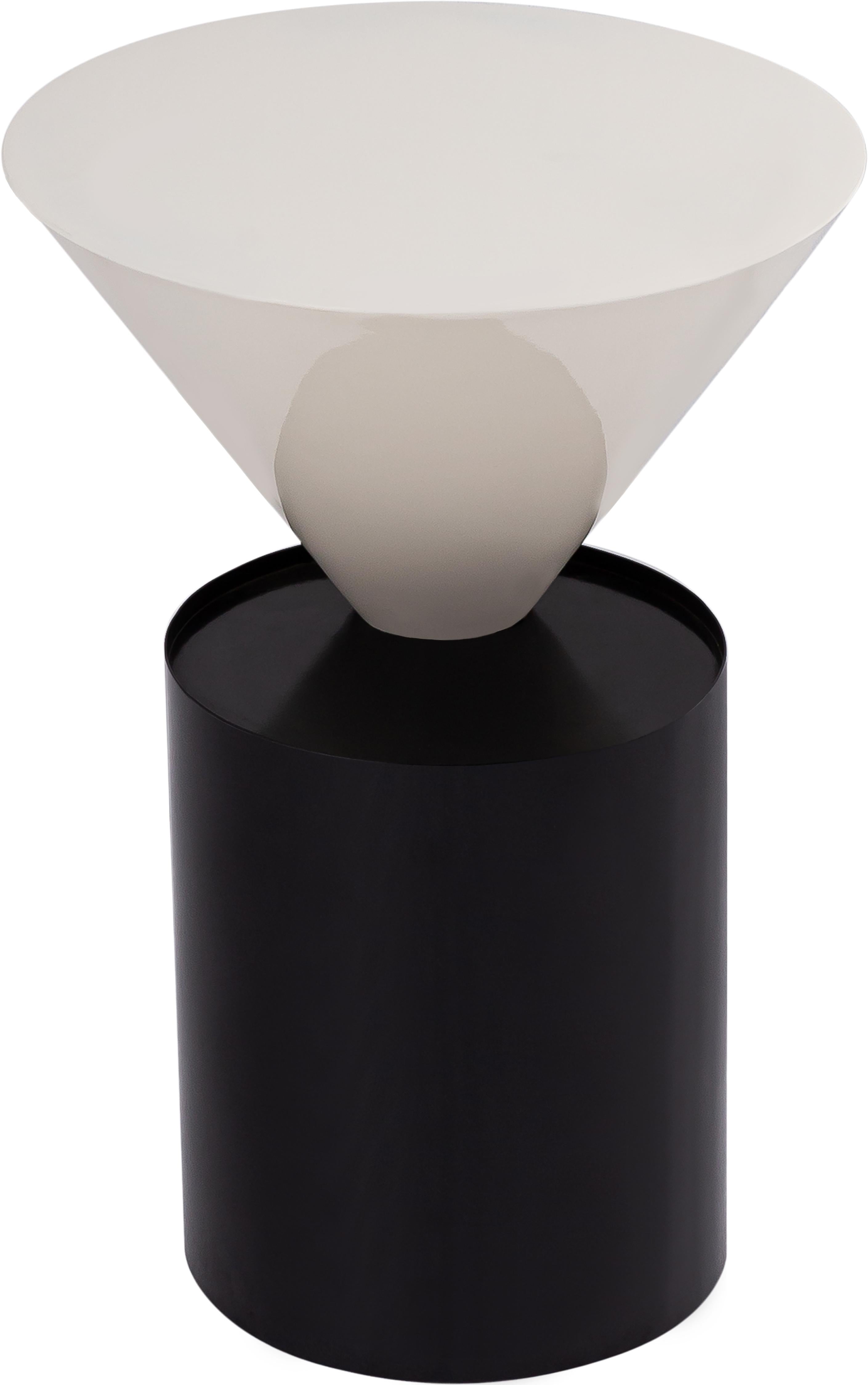 Damon White End Table - Luxury Home Furniture (MI)