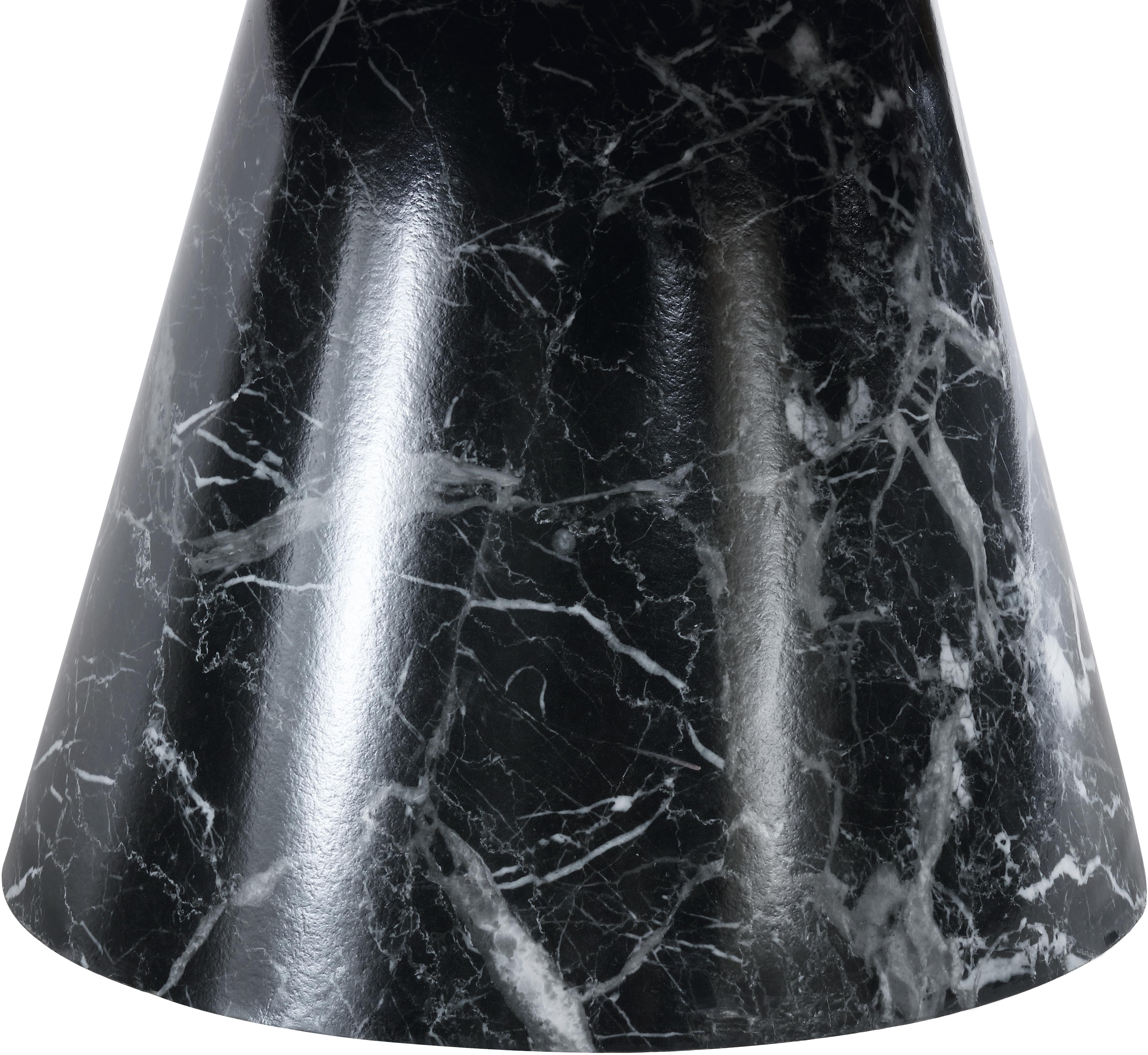 Omni Black Faux Marble Coffee Table - Luxury Home Furniture (MI)