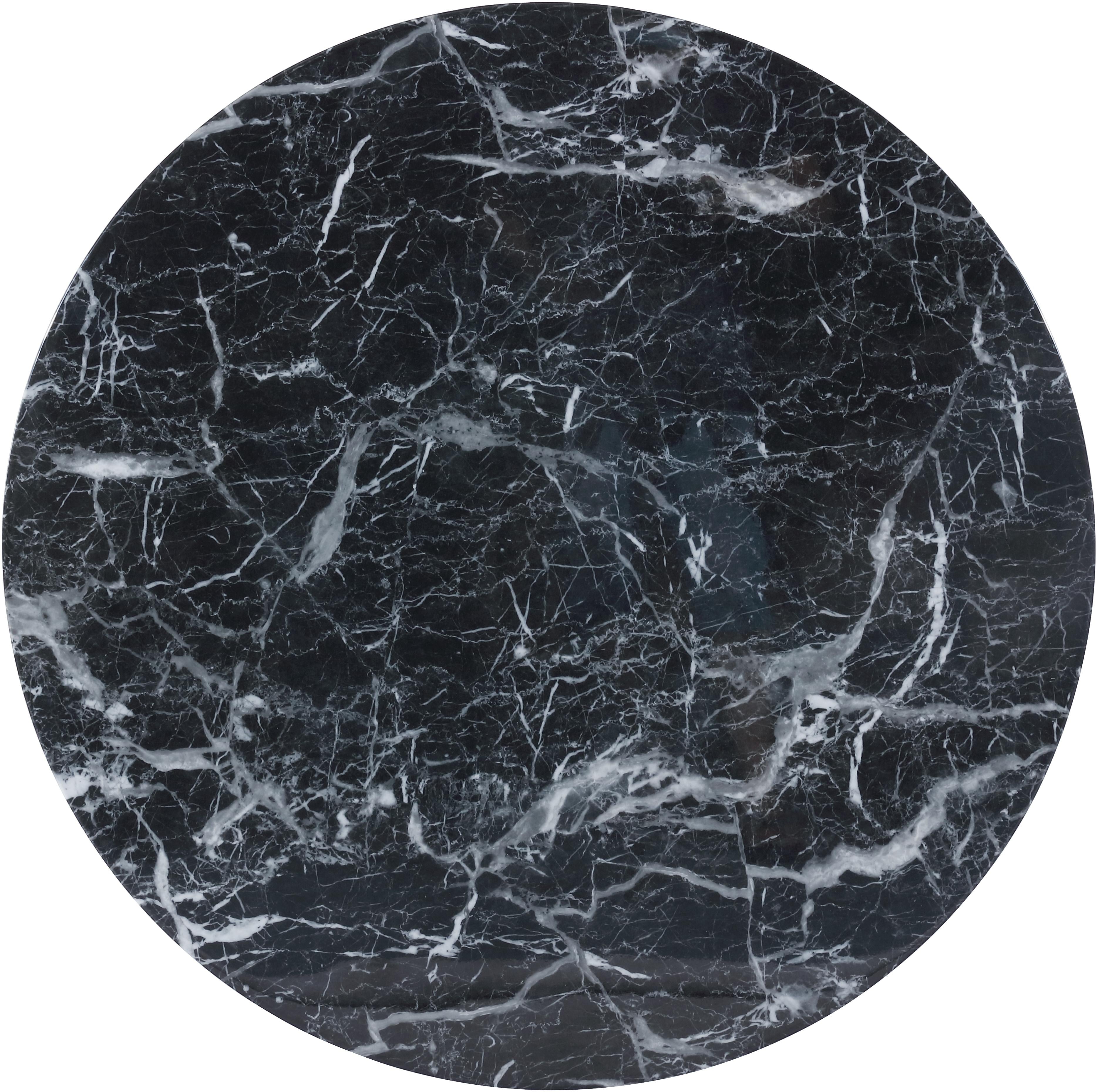 Omni Black Faux Marble Coffee Table - Luxury Home Furniture (MI)