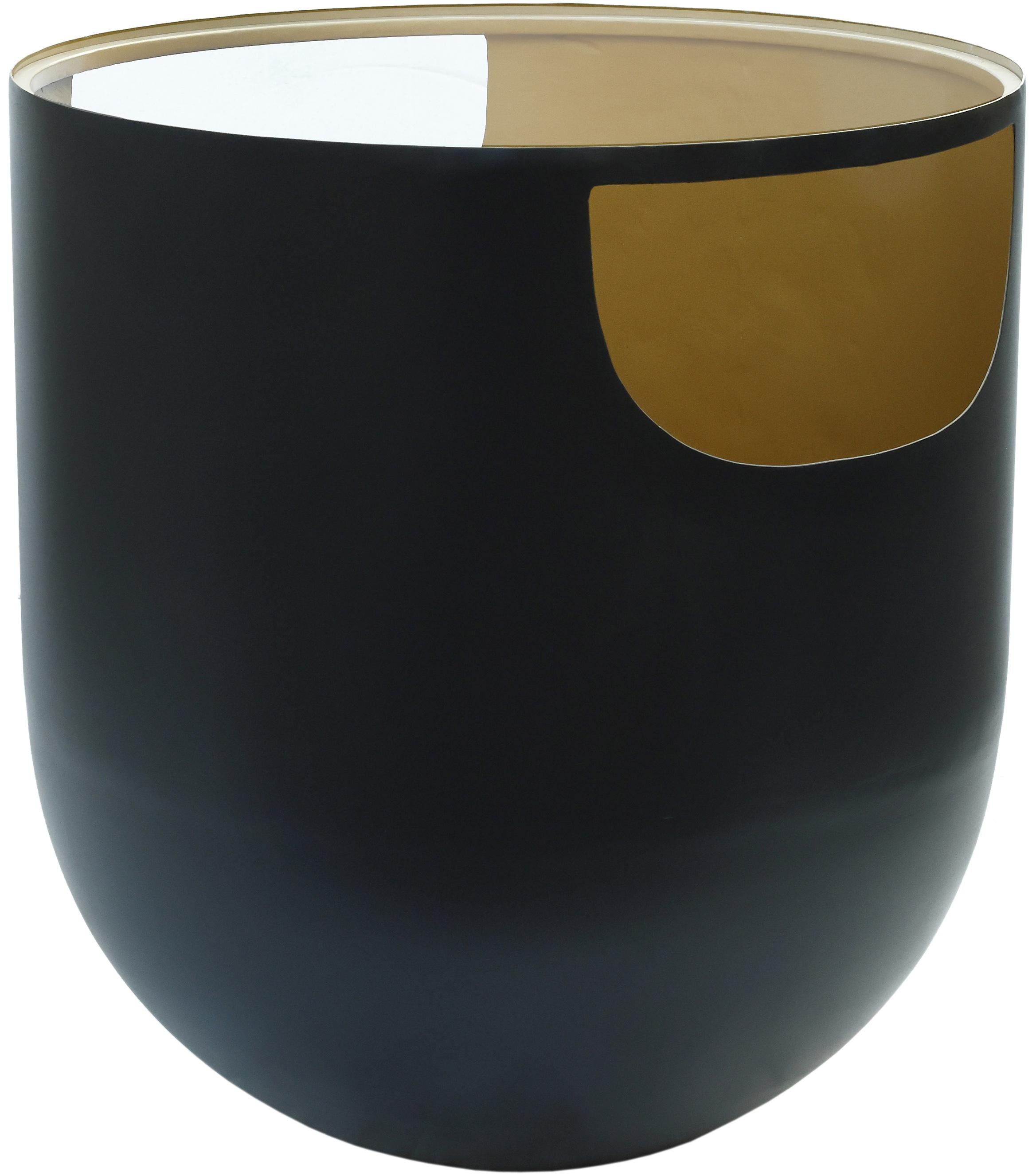 Doma Black / Gold End Table - Luxury Home Furniture (MI)