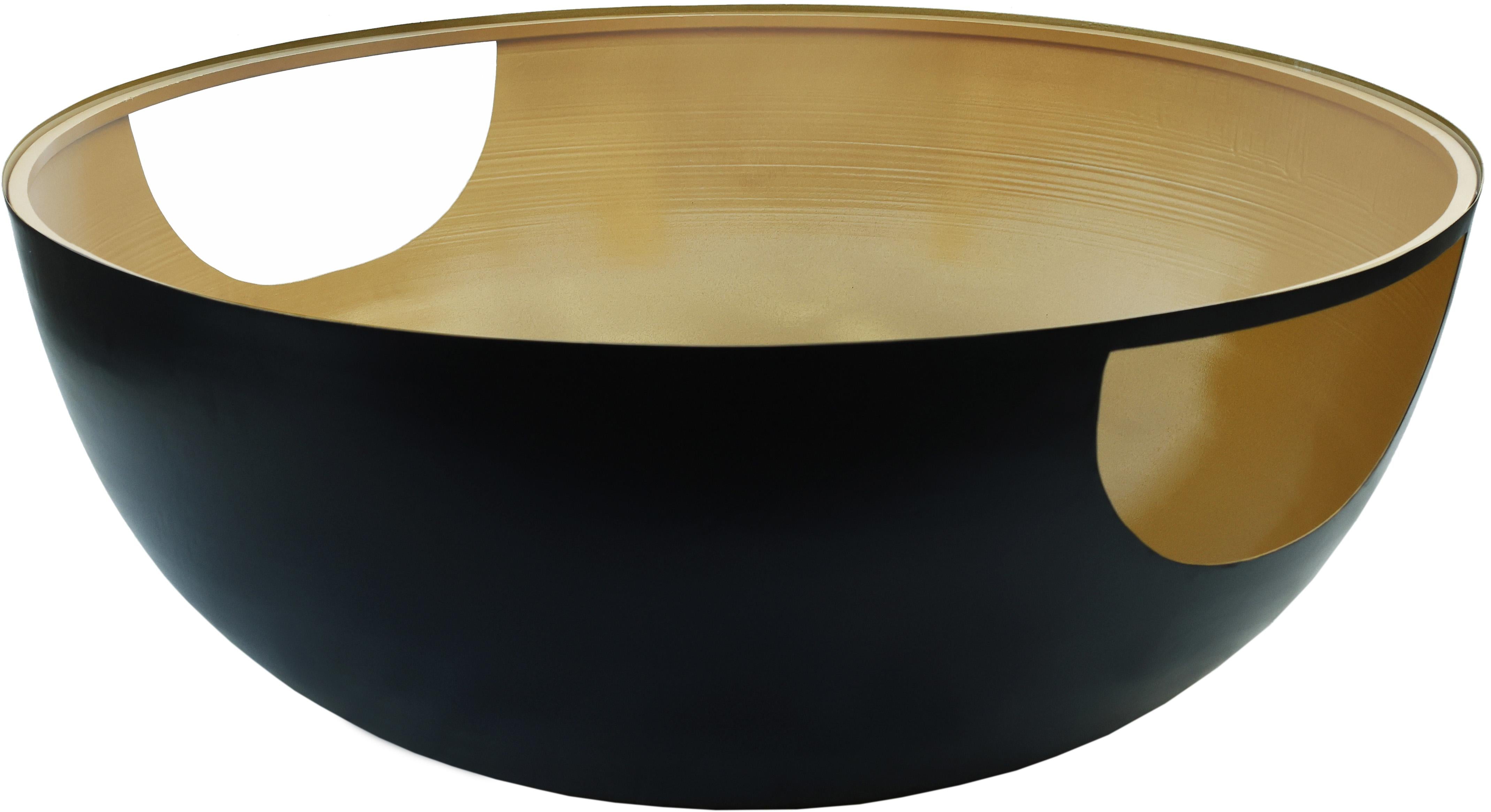 Doma Black / Gold Coffee Table - Luxury Home Furniture (MI)