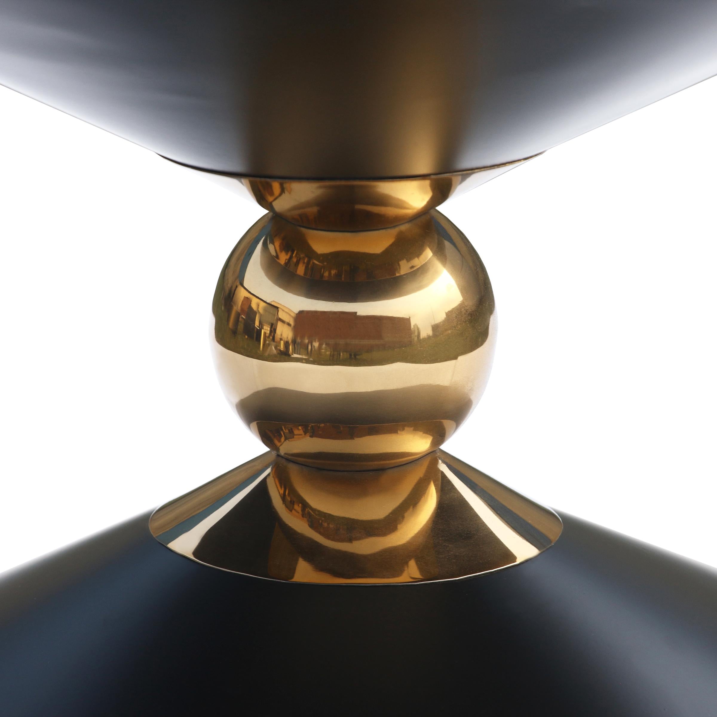 Malia Black / Gold Coffee Table - Luxury Home Furniture (MI)