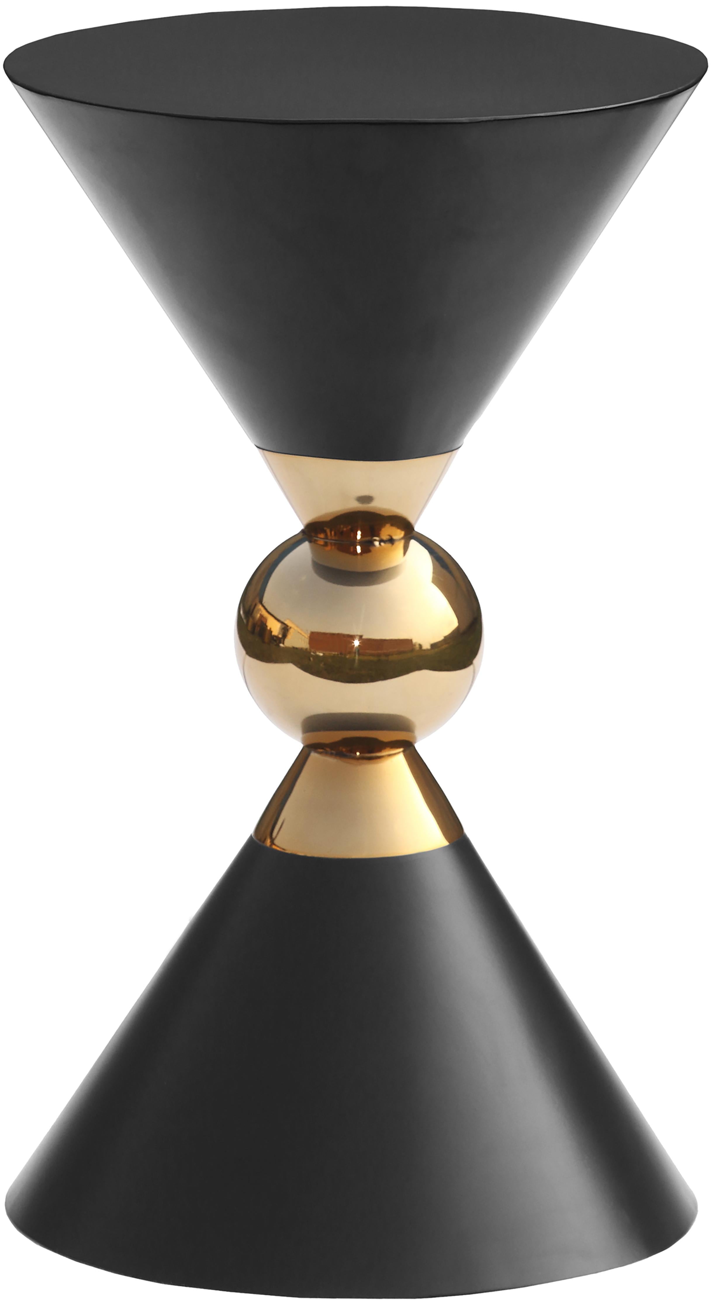 Malia Black / Gold End Table - Luxury Home Furniture (MI)